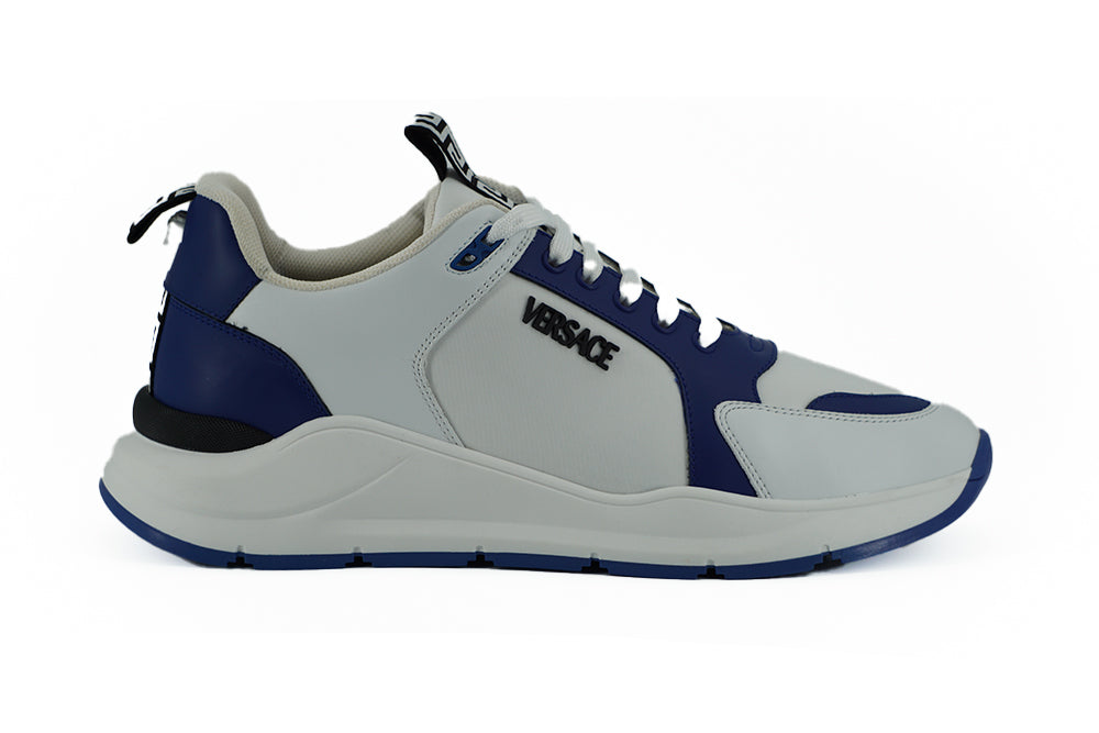 Baskets Versace bleues et blanches