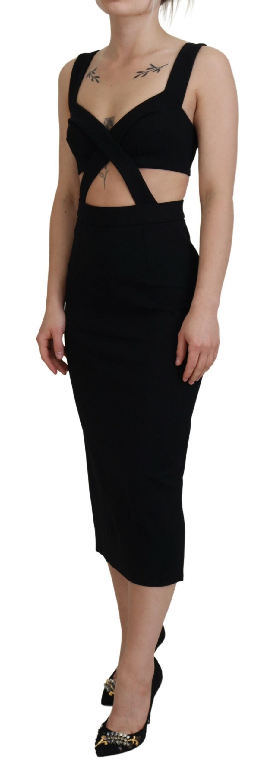 Robe midi Dolce & Gabbana noire
