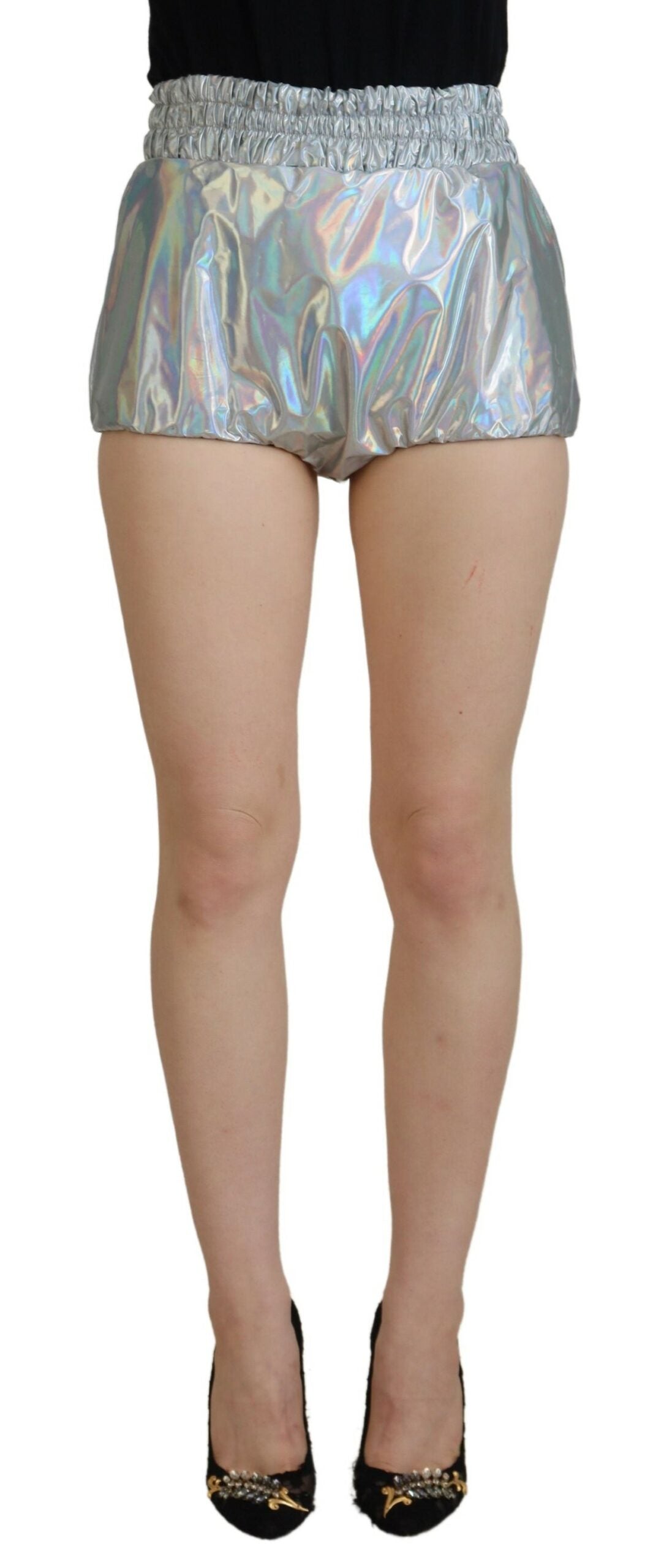 Shorts Dolce & Gabbana holographiques argentés
