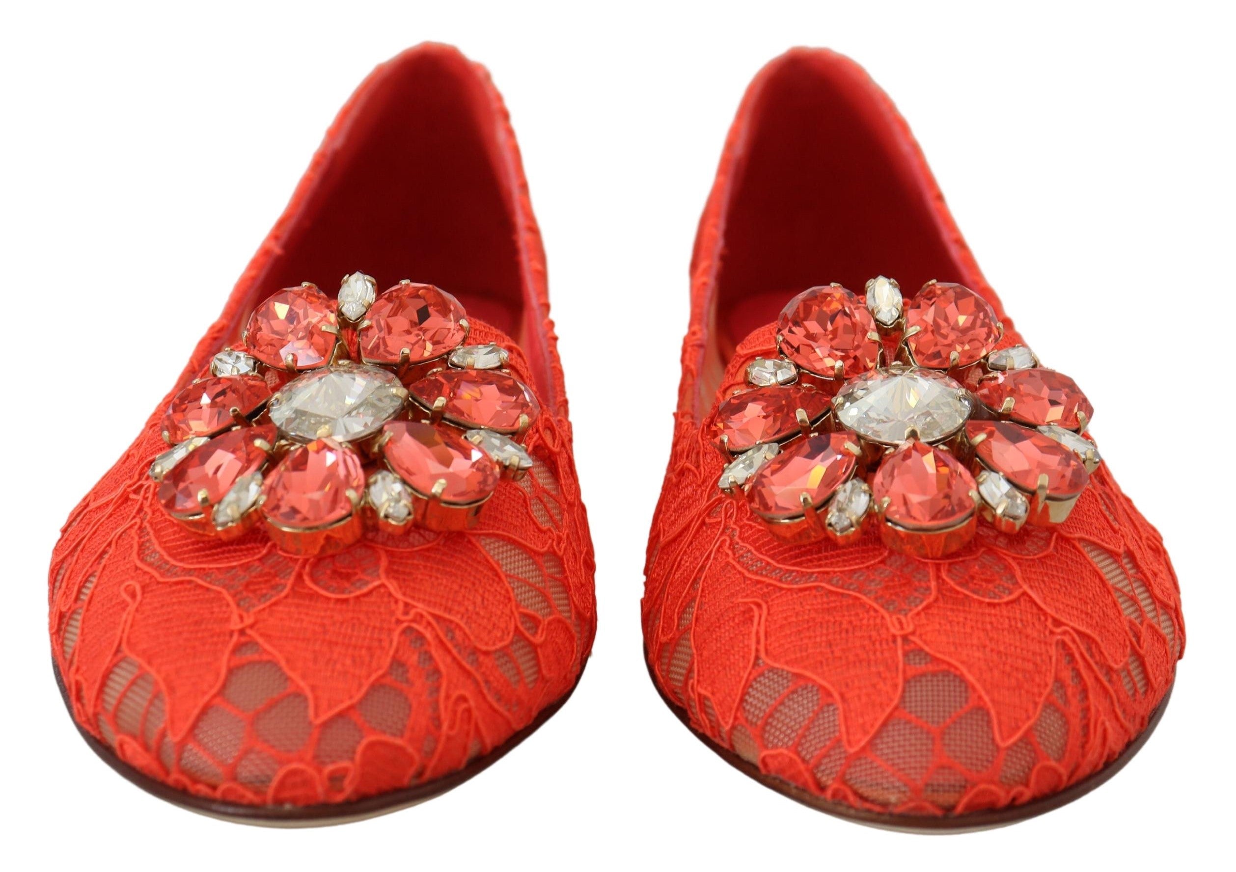 Flaquettes Dolce & Gabbana rouges