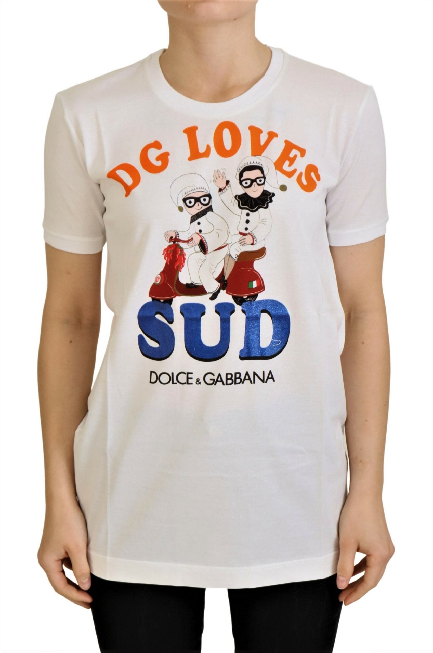 T-shirt Dolce & Gabbana DG LOVES SUD blanc