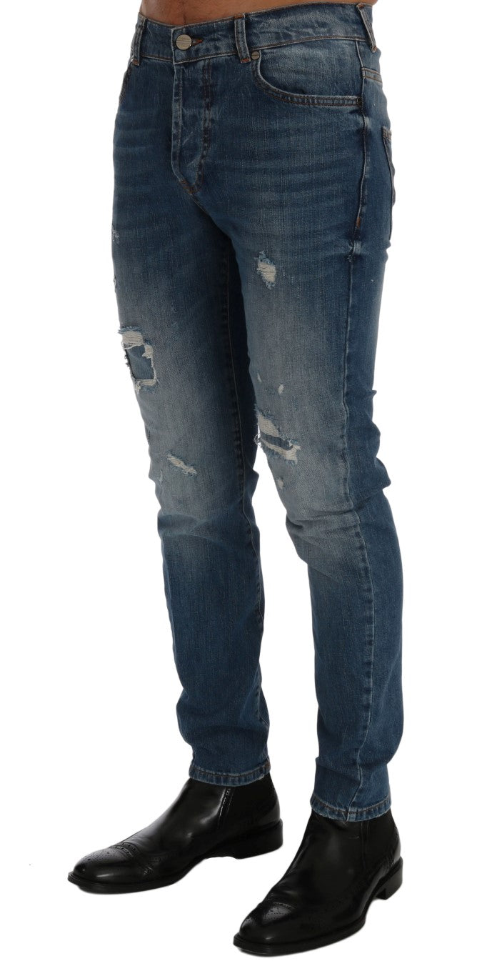 Jeans Frankie Morello Dunfermile bleu wash