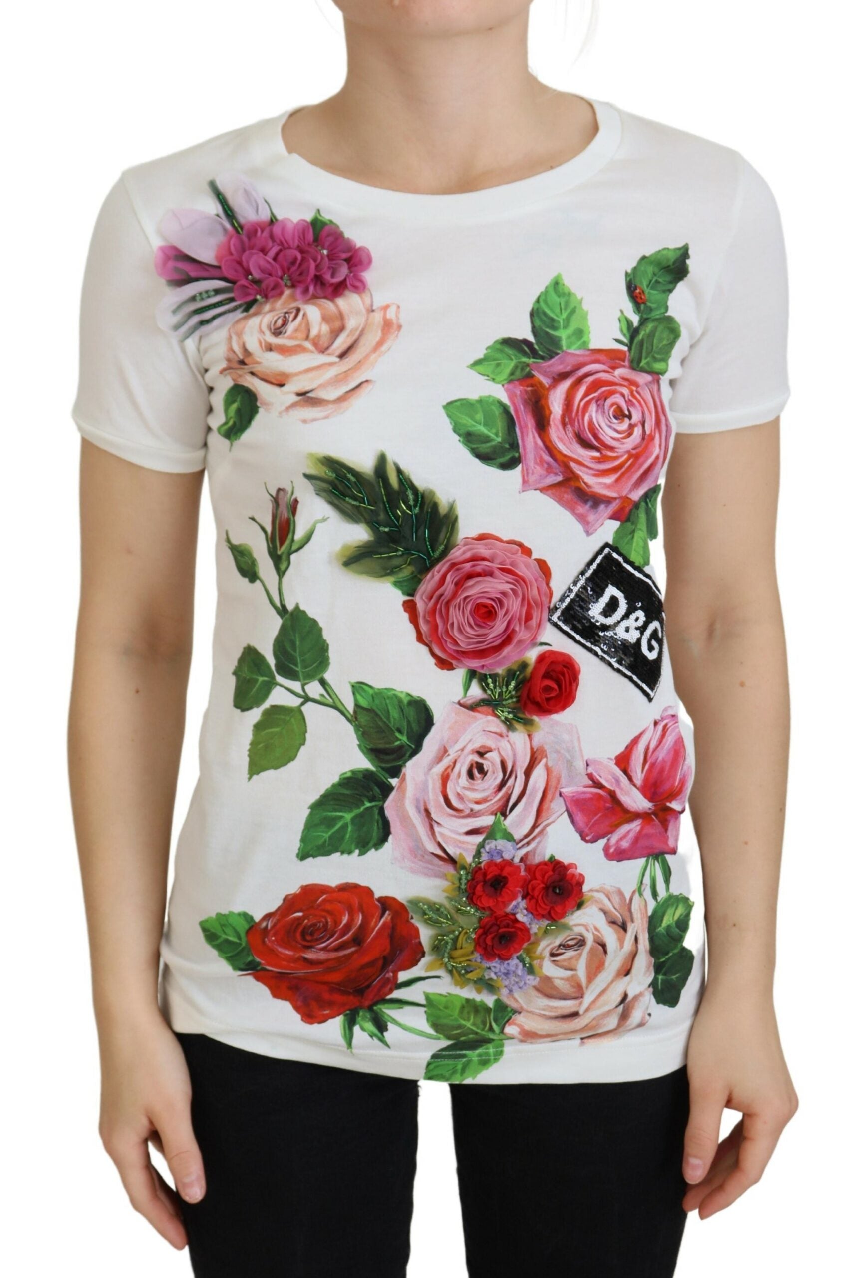 T-shirt Dolce & Gabbana DG blanc