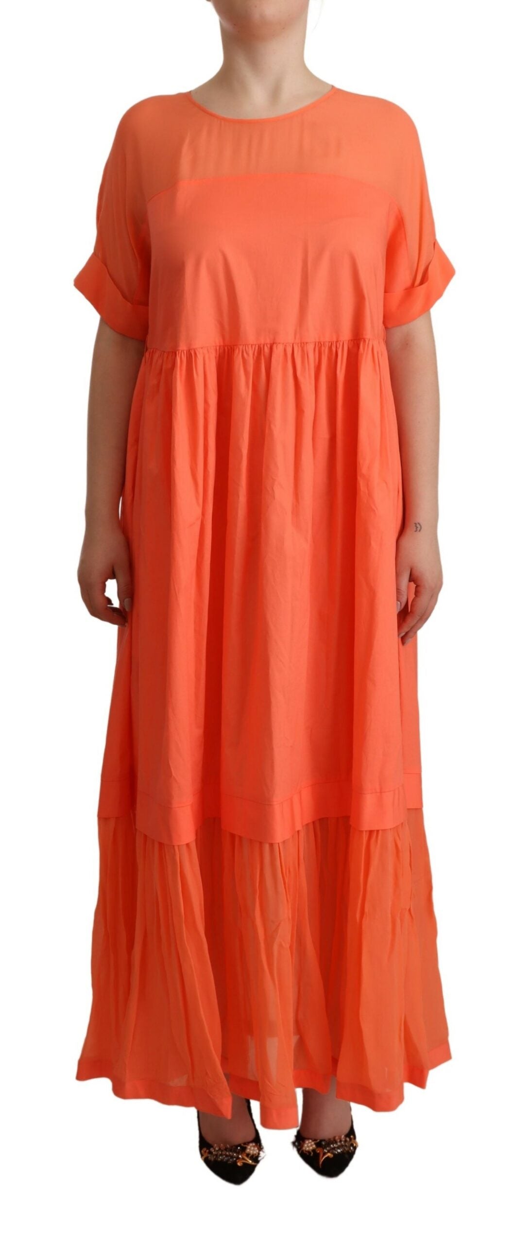 Robe TWIN SET maxi corail