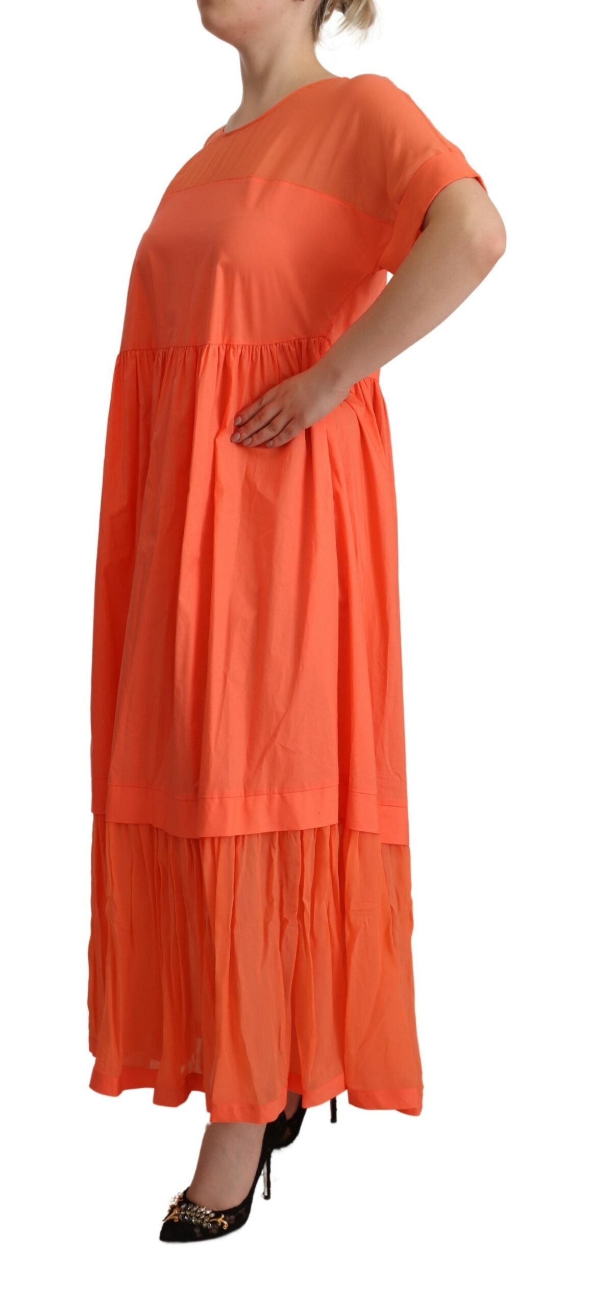 Robe TWIN SET maxi corail