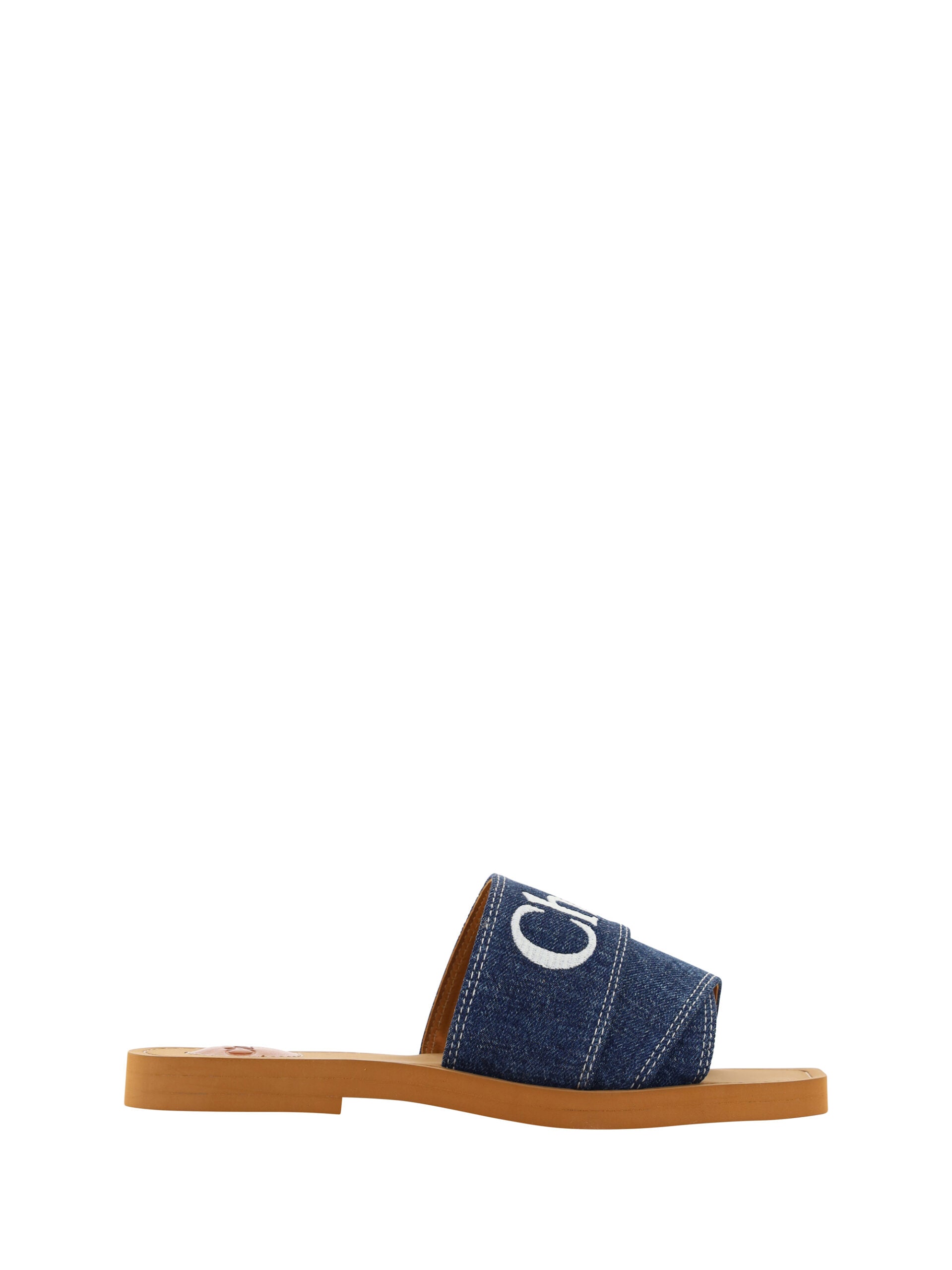 Sandales Chloé Woody bleues