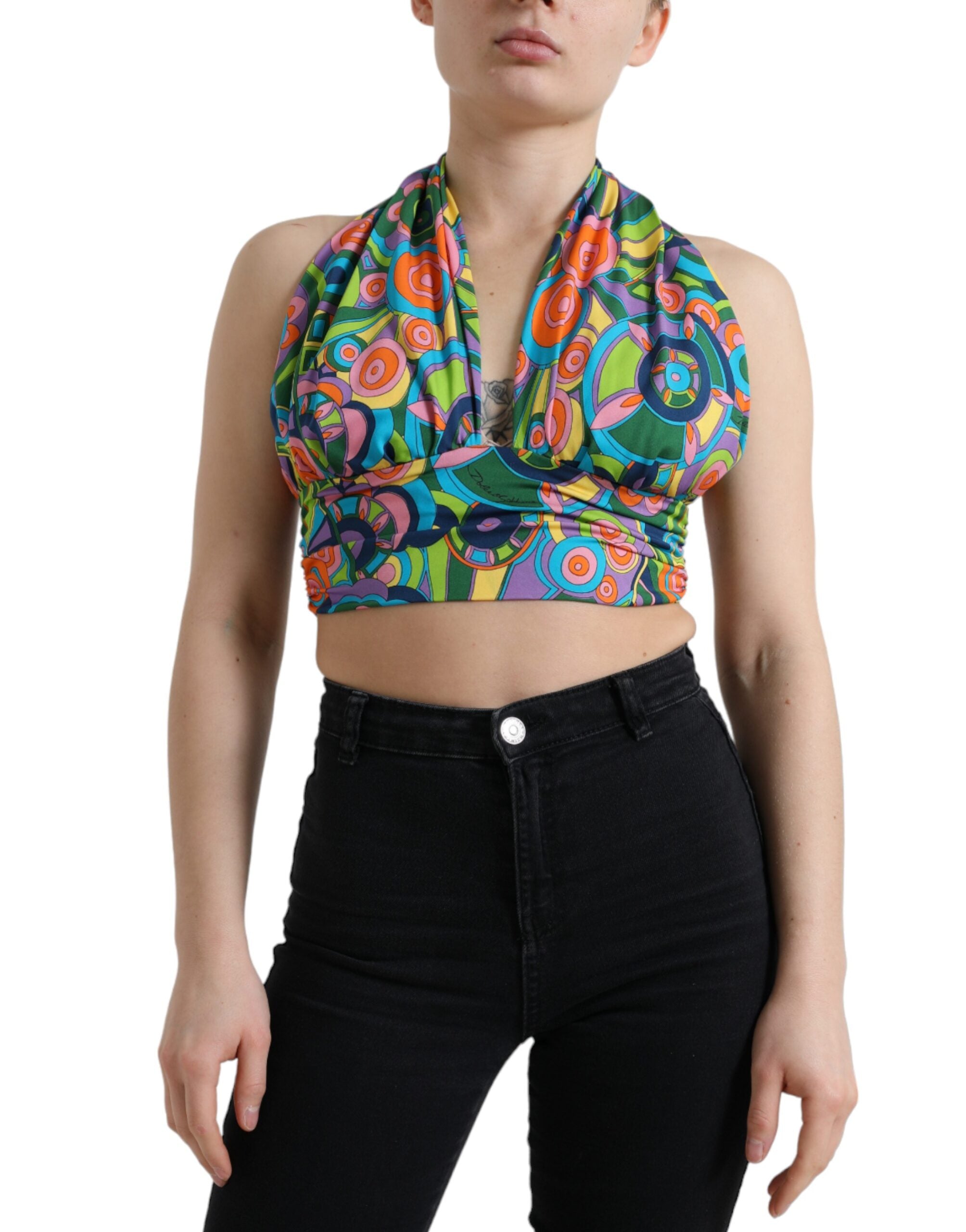 Haut DOLCE & GABBANA cropped multicolore
