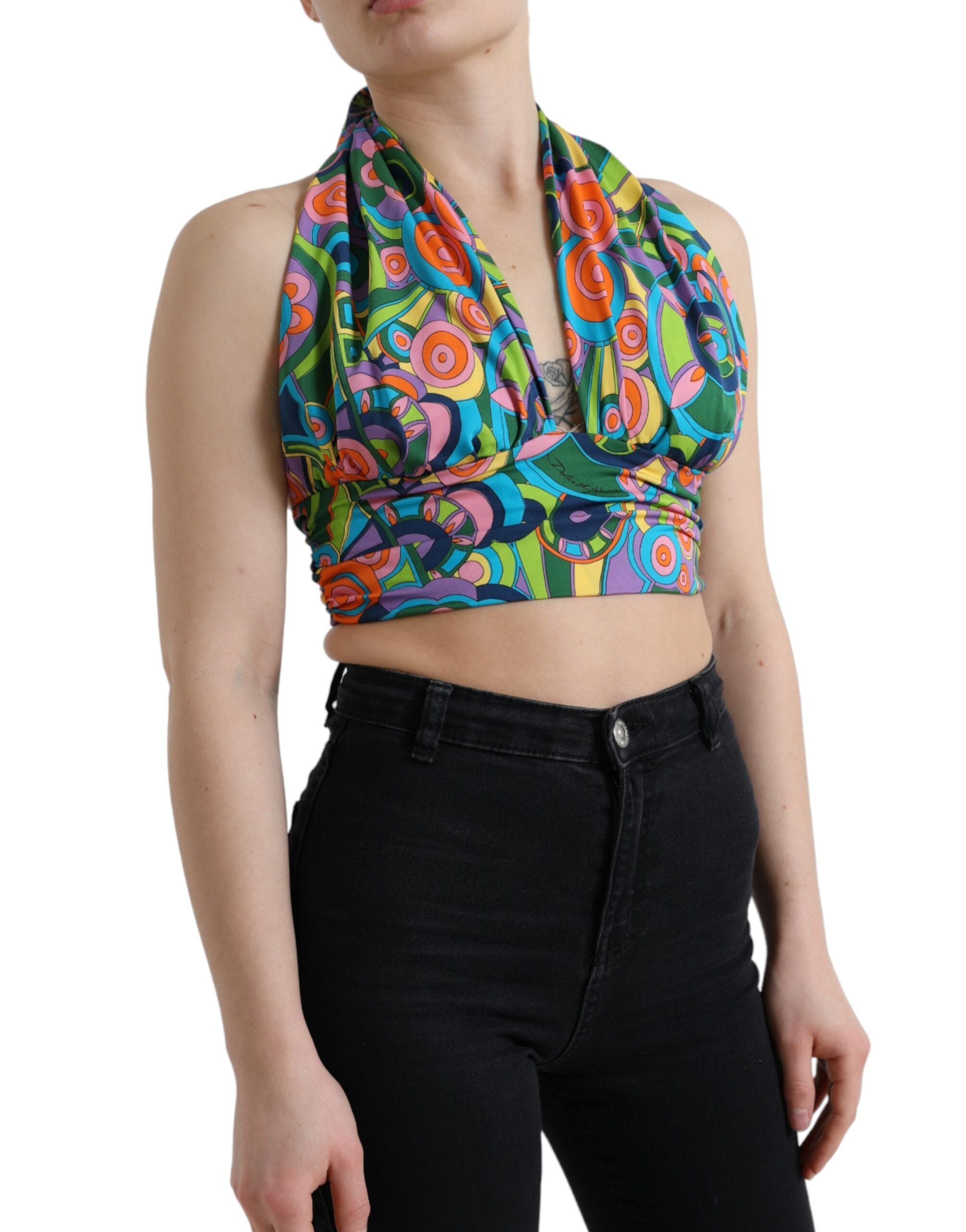 Haut DOLCE & GABBANA cropped multicolore