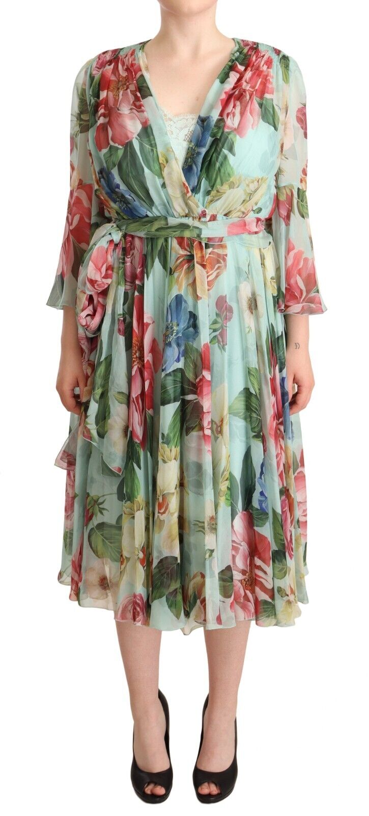 Robe midi Dolce & Gabbana verte