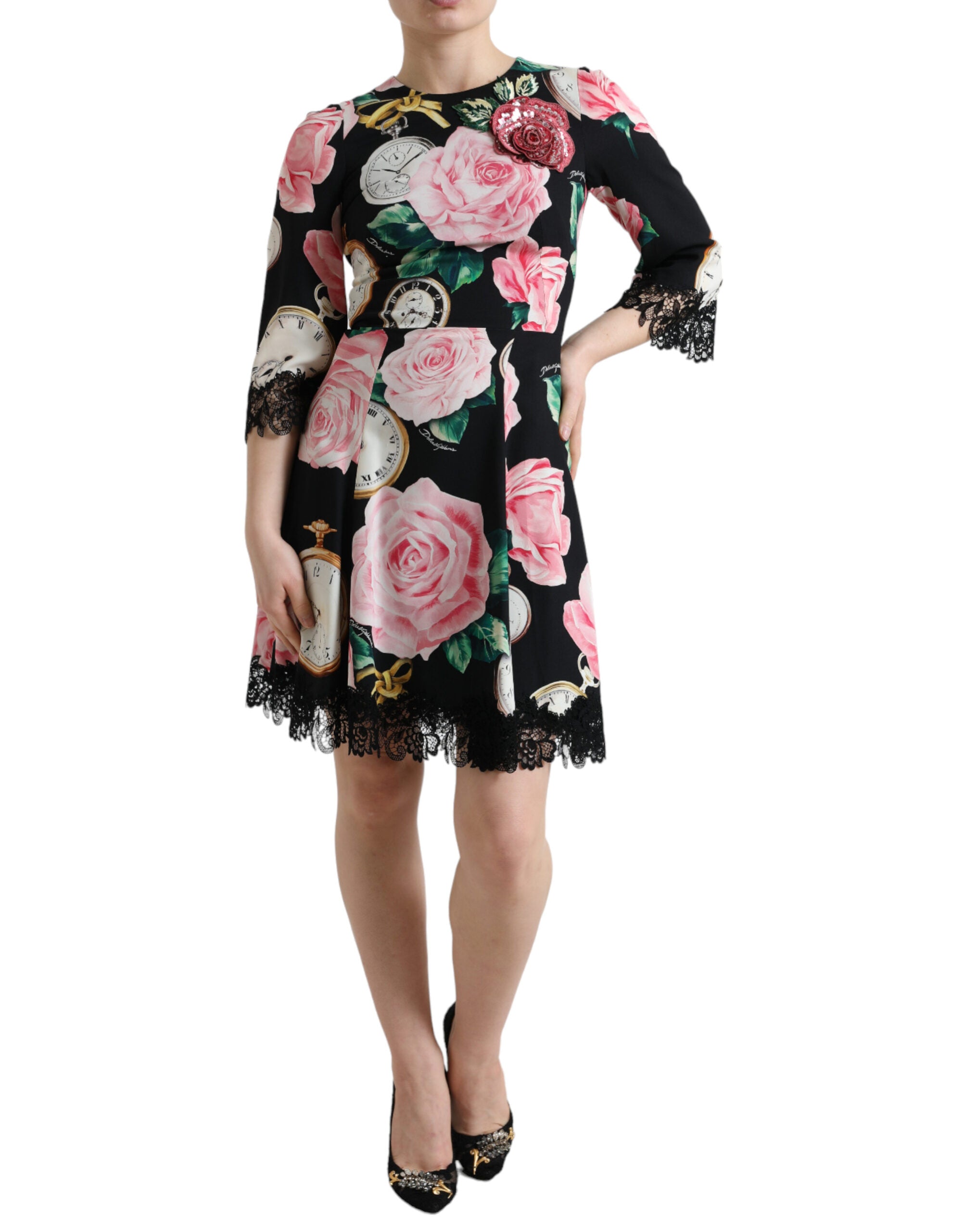 Robe Dolce & Gabbana A-line noire