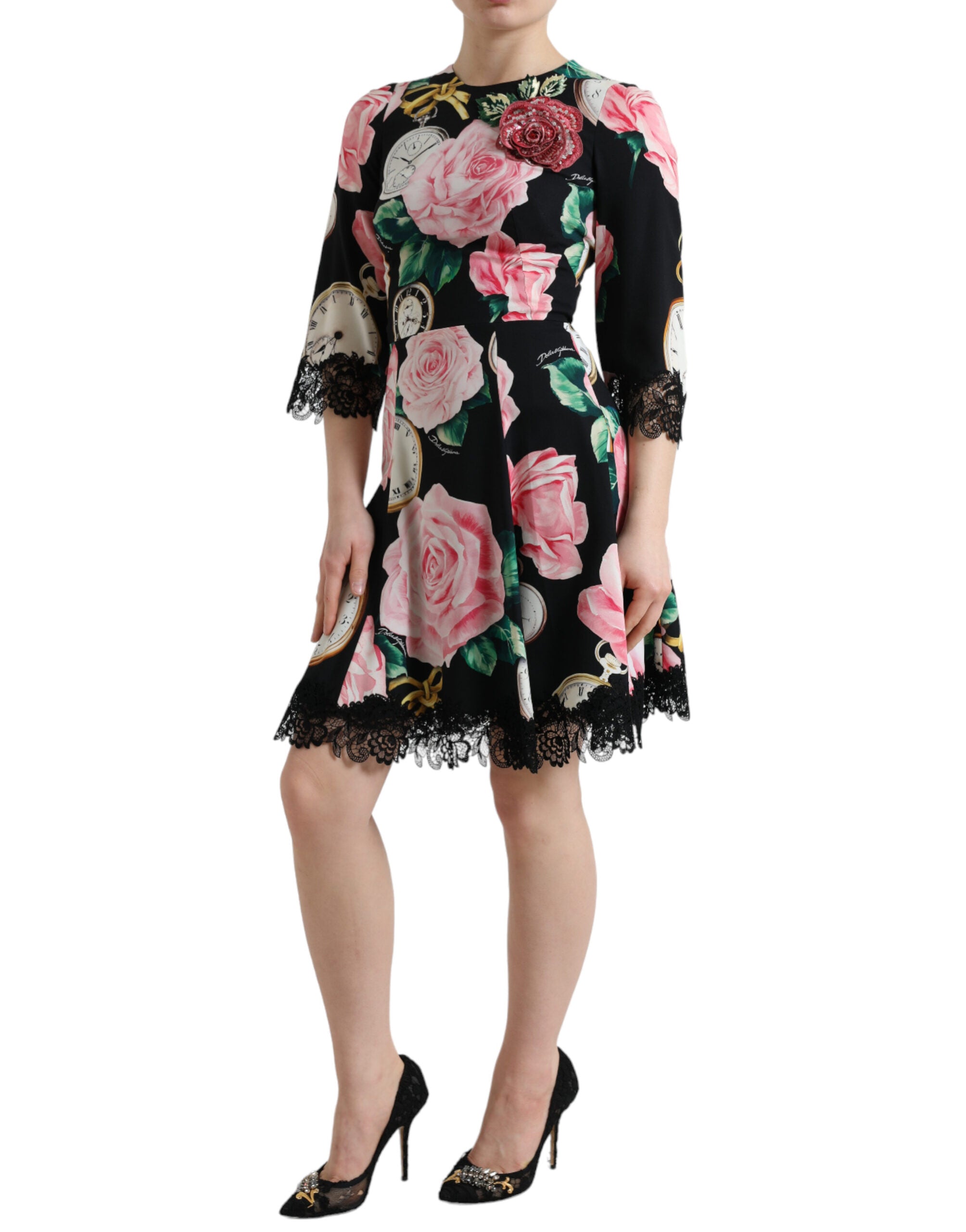 Robe Dolce & Gabbana A-line noire