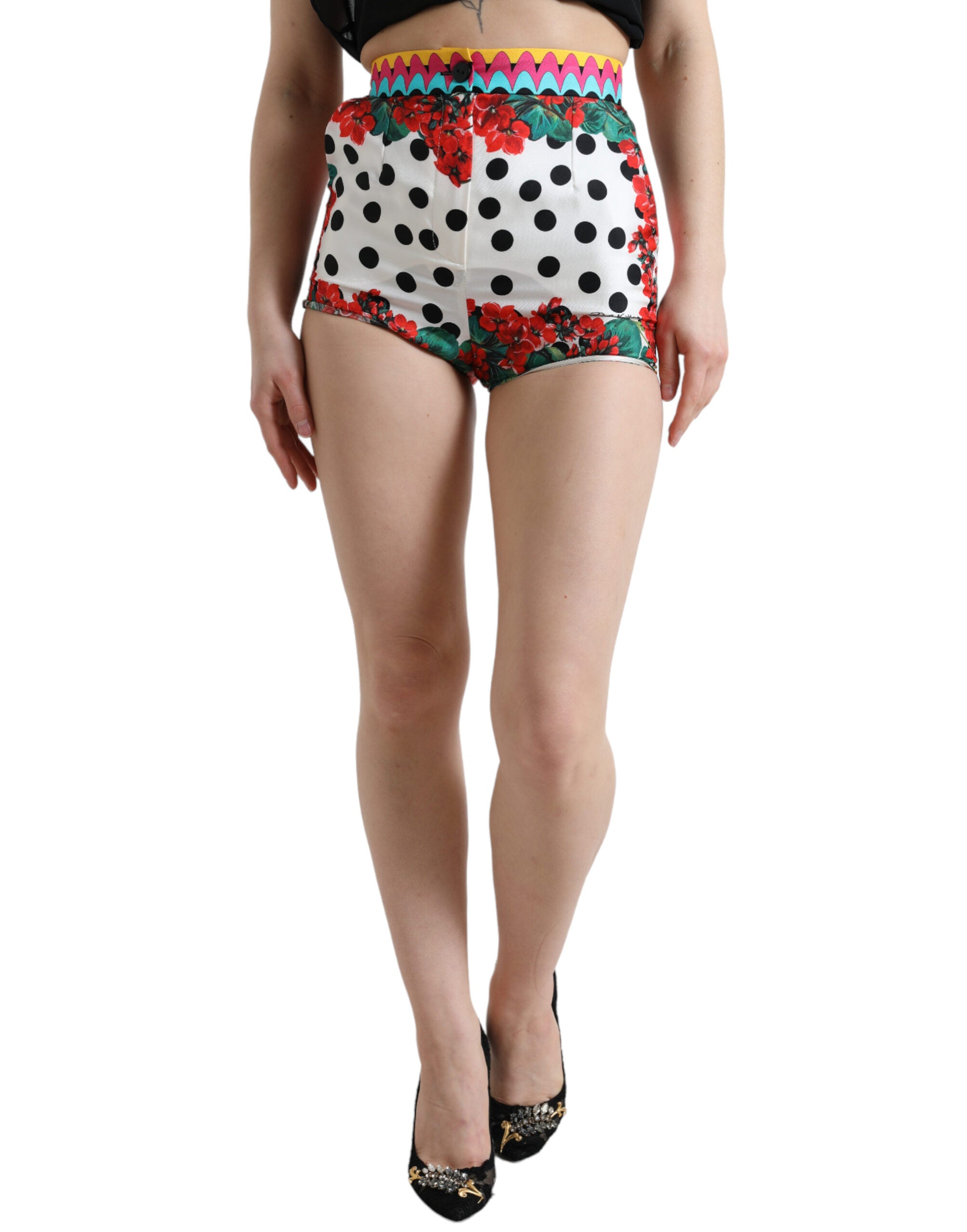 Shorts Dolce & Gabbana en soie multicolores