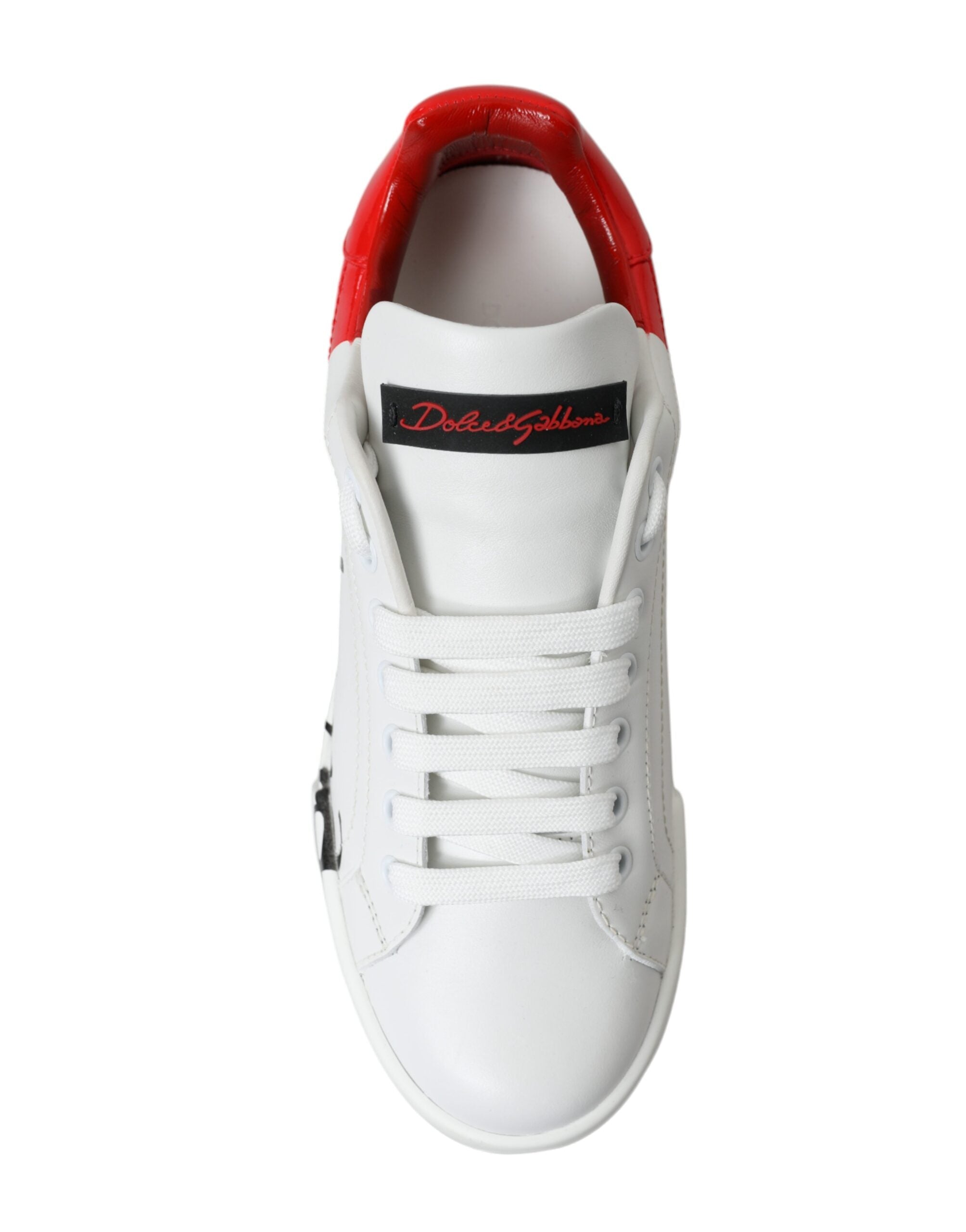 Baskets Dolce & Gabbana Portofino blanches et rouges