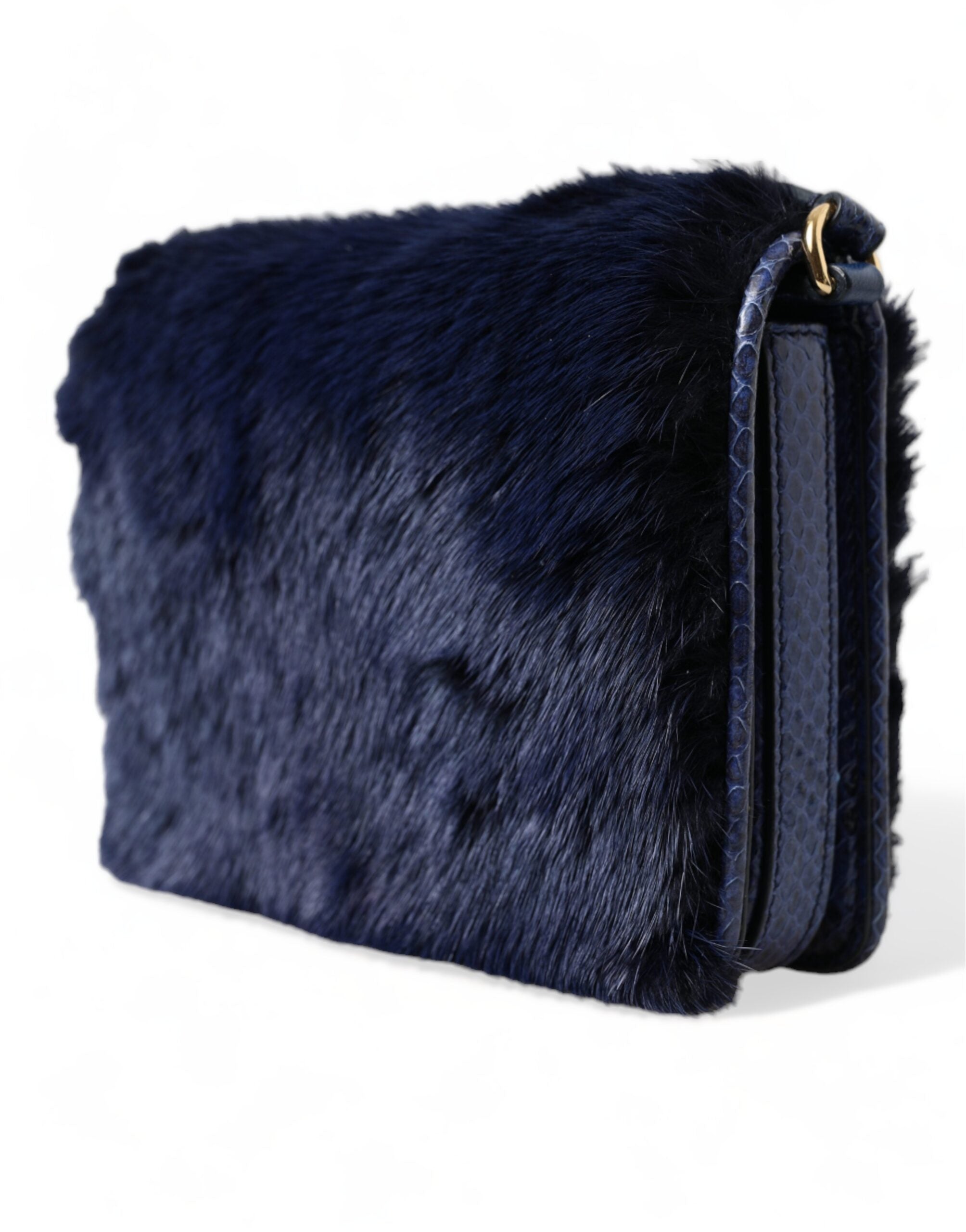 Pochette Dolce & Gabbana Peau d’Ayers bleu foncé