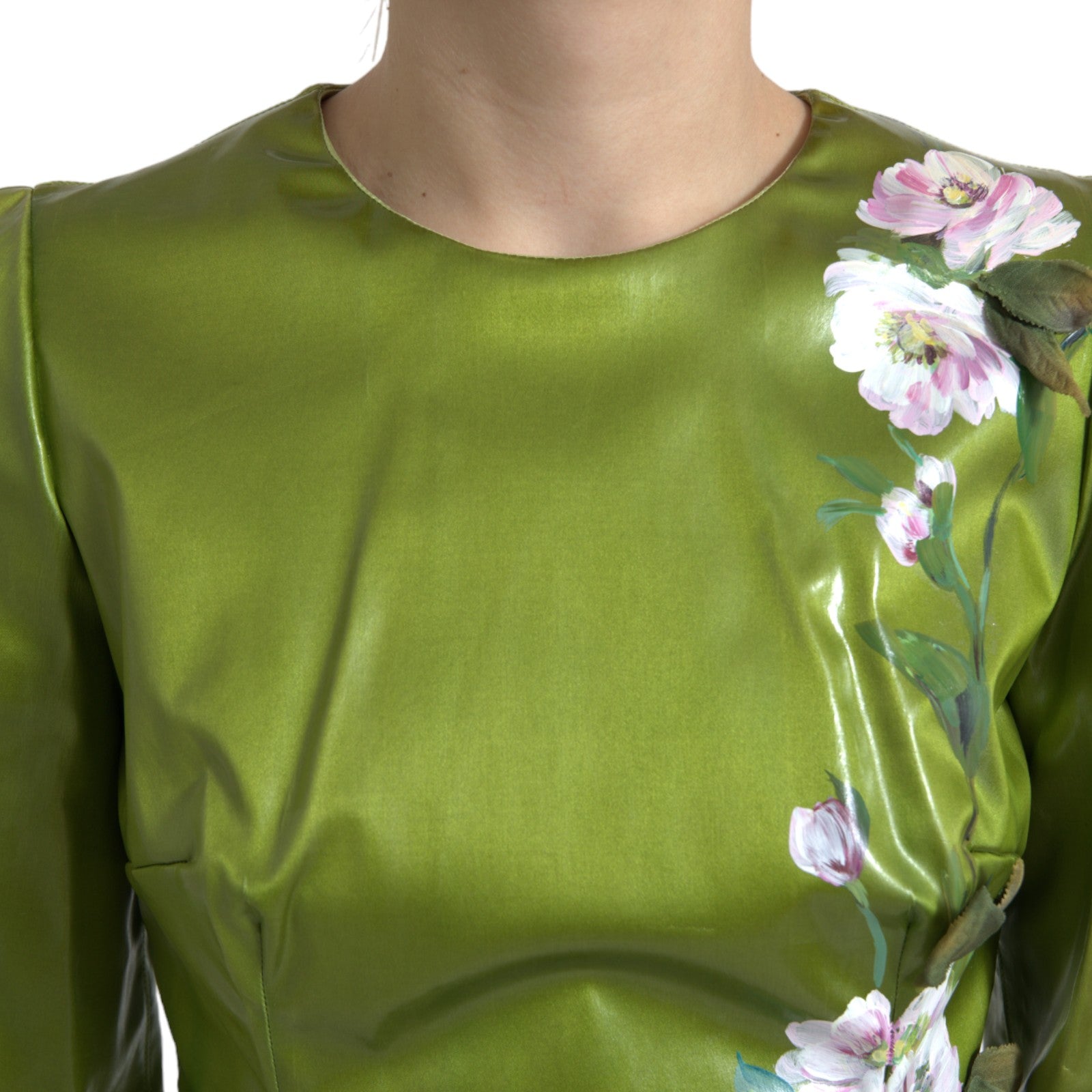 Robe Dolce & Gabbana Midi verte