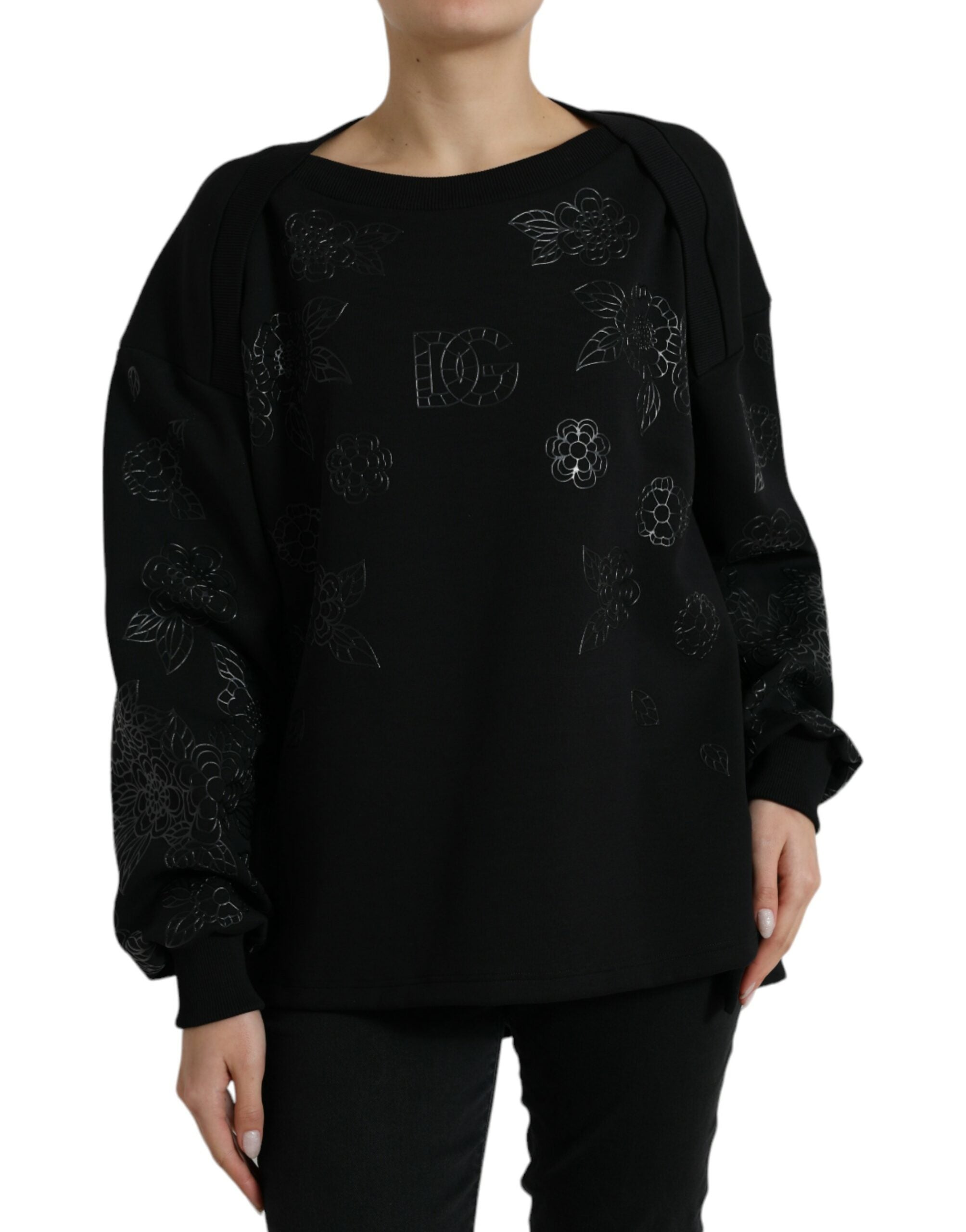 Pull Dolce & Gabbana floral noir