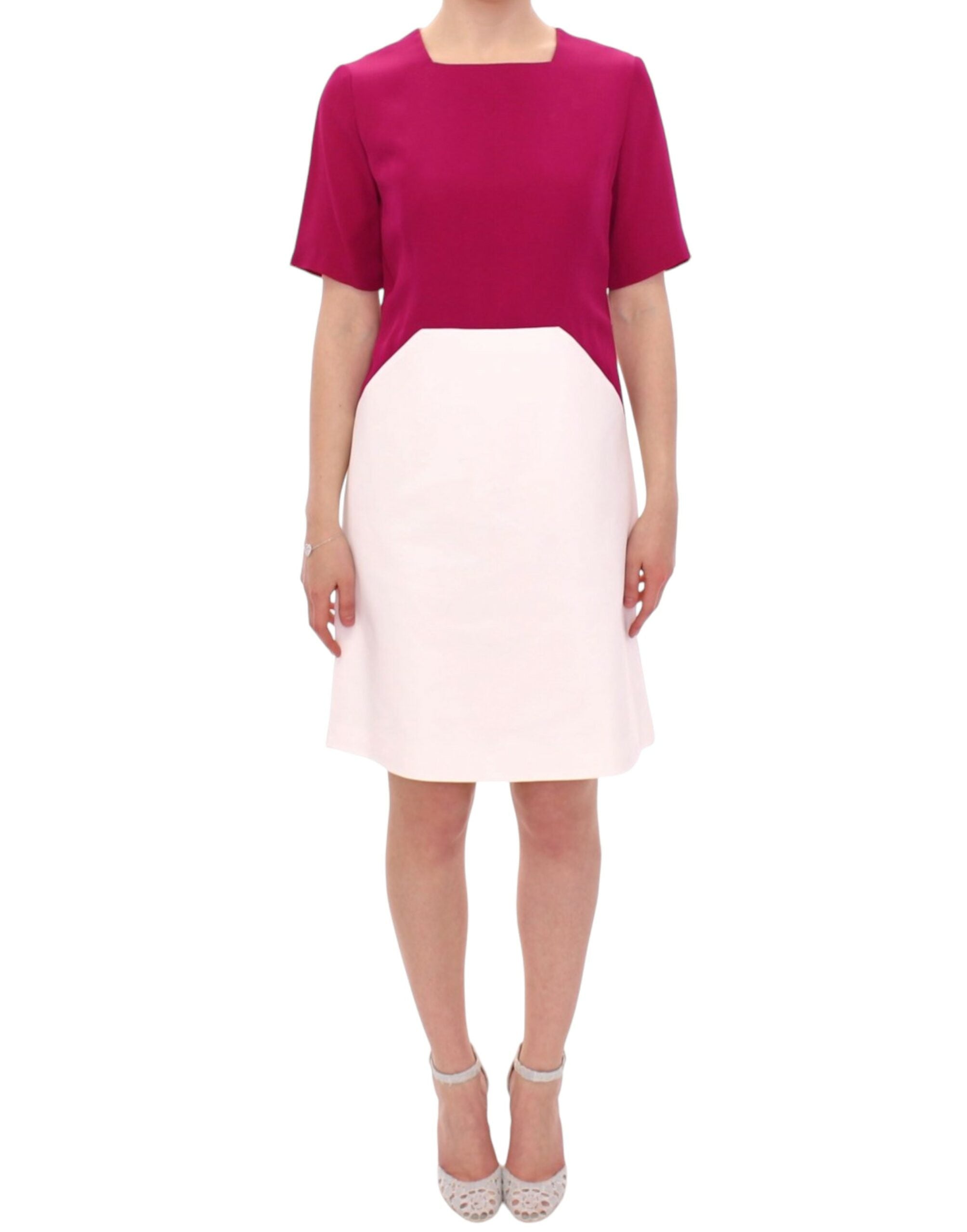 Robe CO|TE Robot blanche et rose