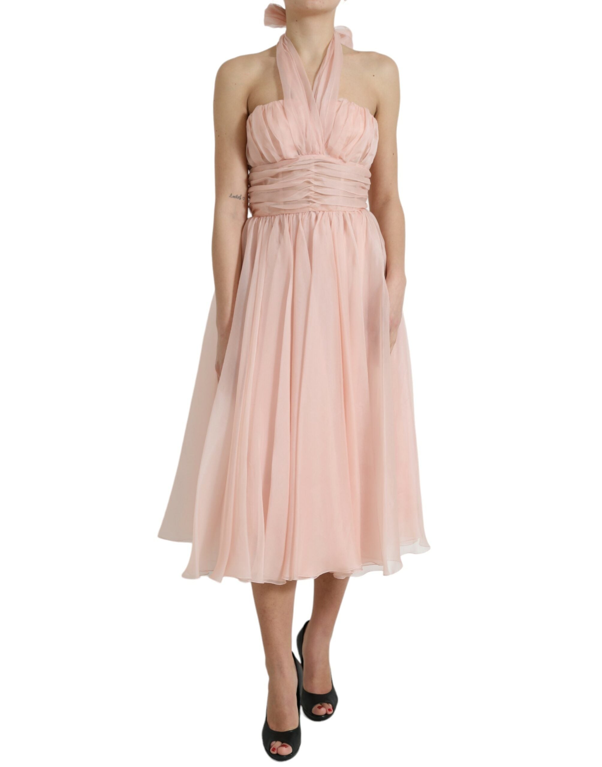 Robe midi Dolce & Gabbana rose