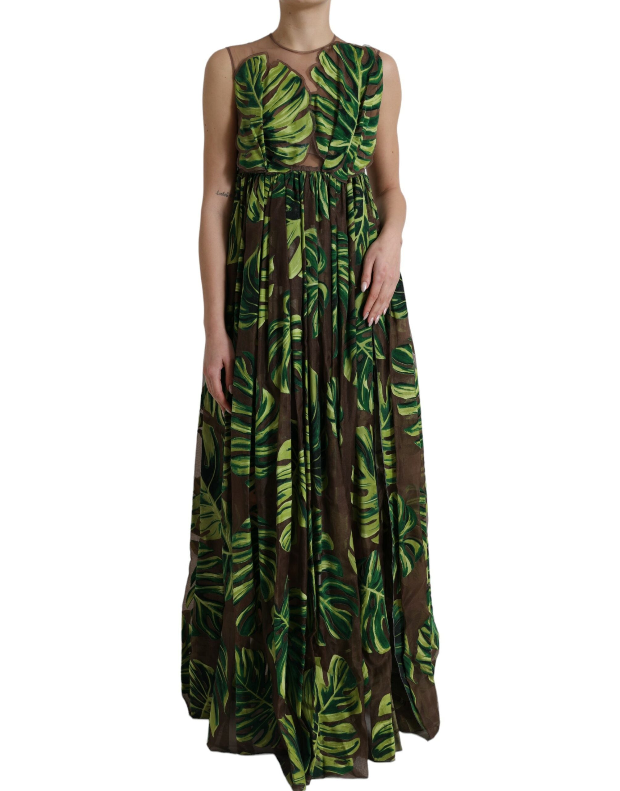 Robe Dolce & Gabbana A-line verte