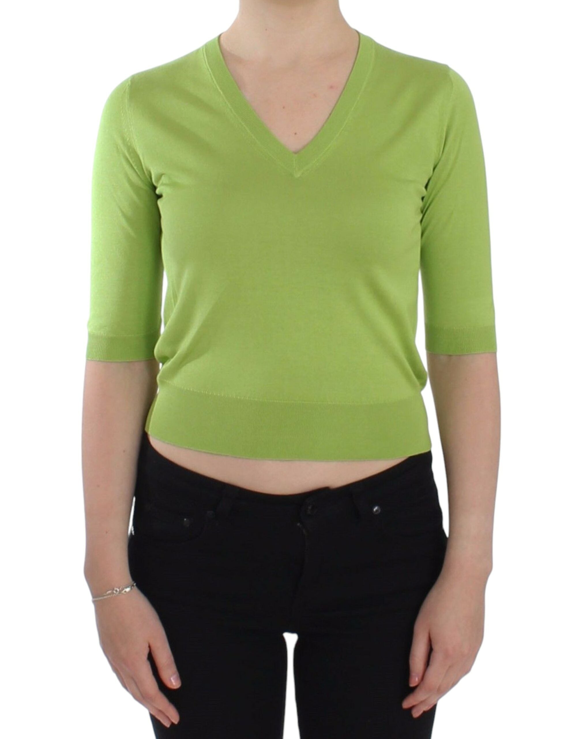 Pullover Dolce & Gabbana V-neck vert