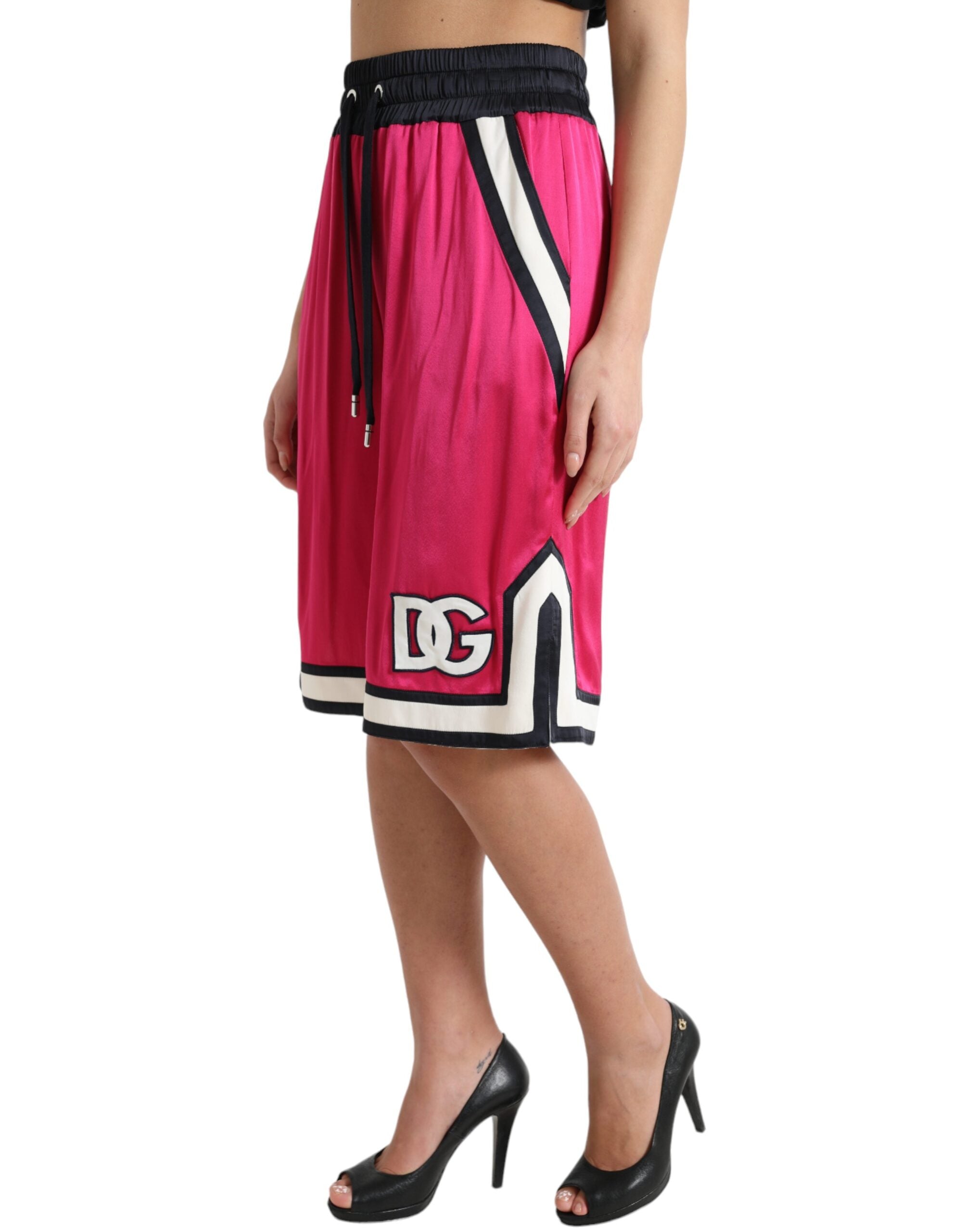 Short Dolce & Gabbana haut taille rose