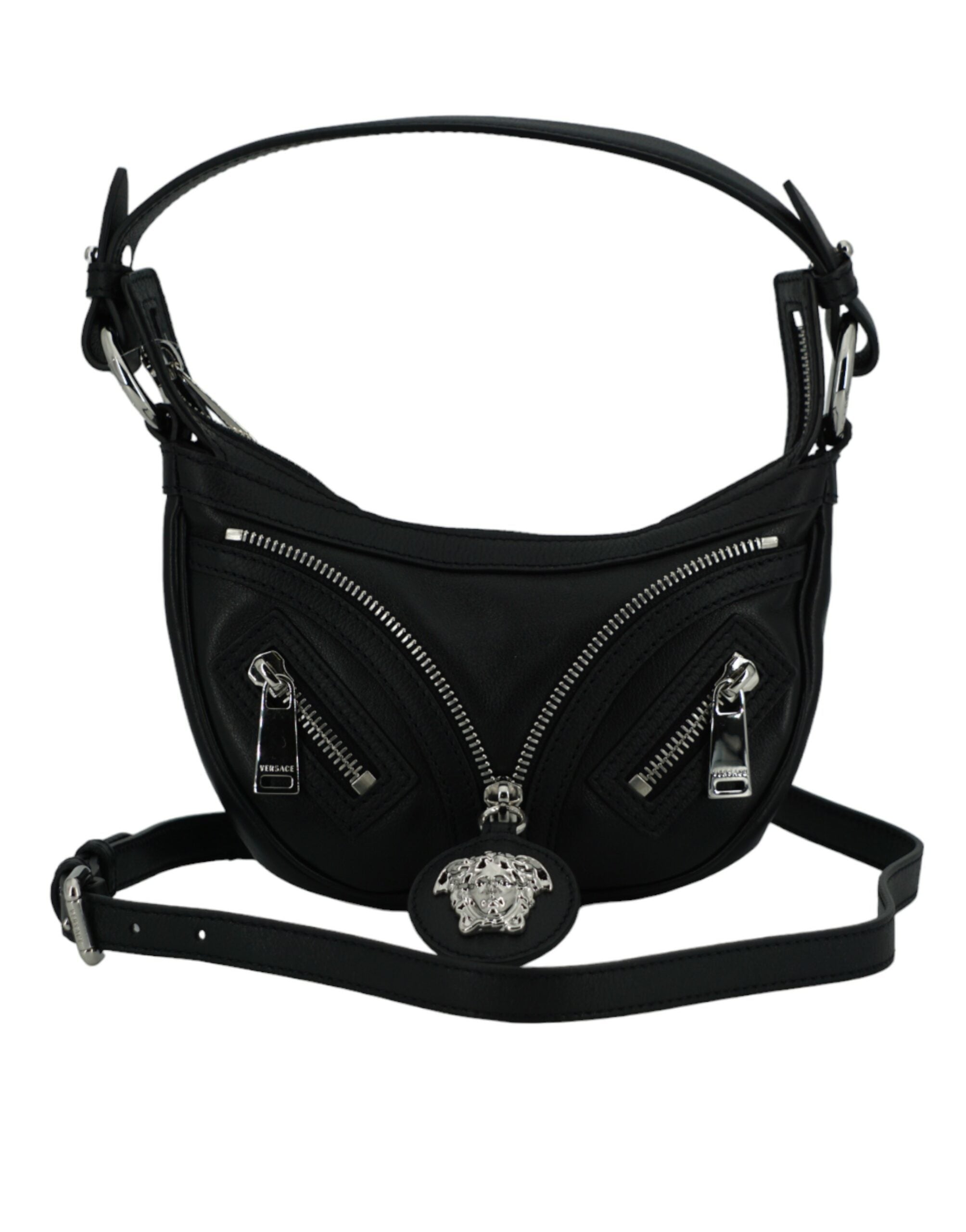 Sac bandoulière Versace Mini Hobo noir