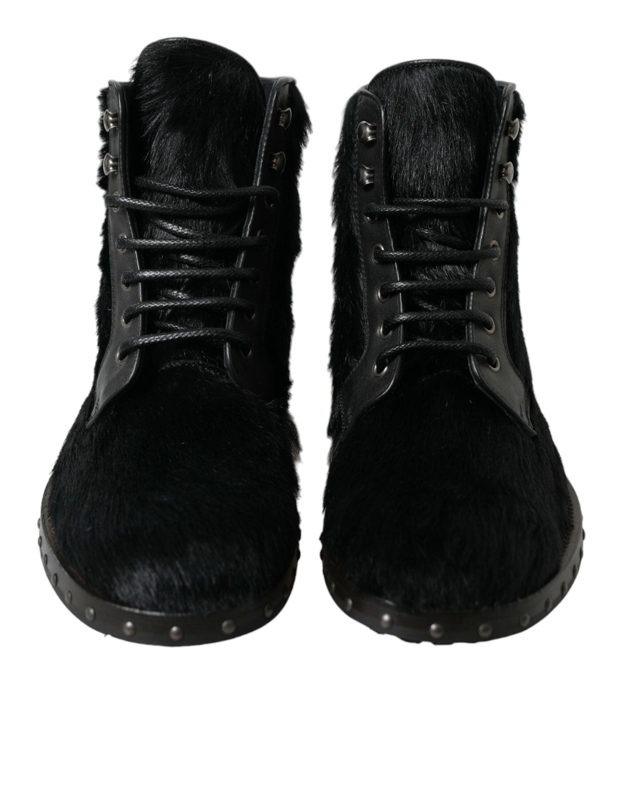 Bottines Dolce & Gabbana en cuir noires