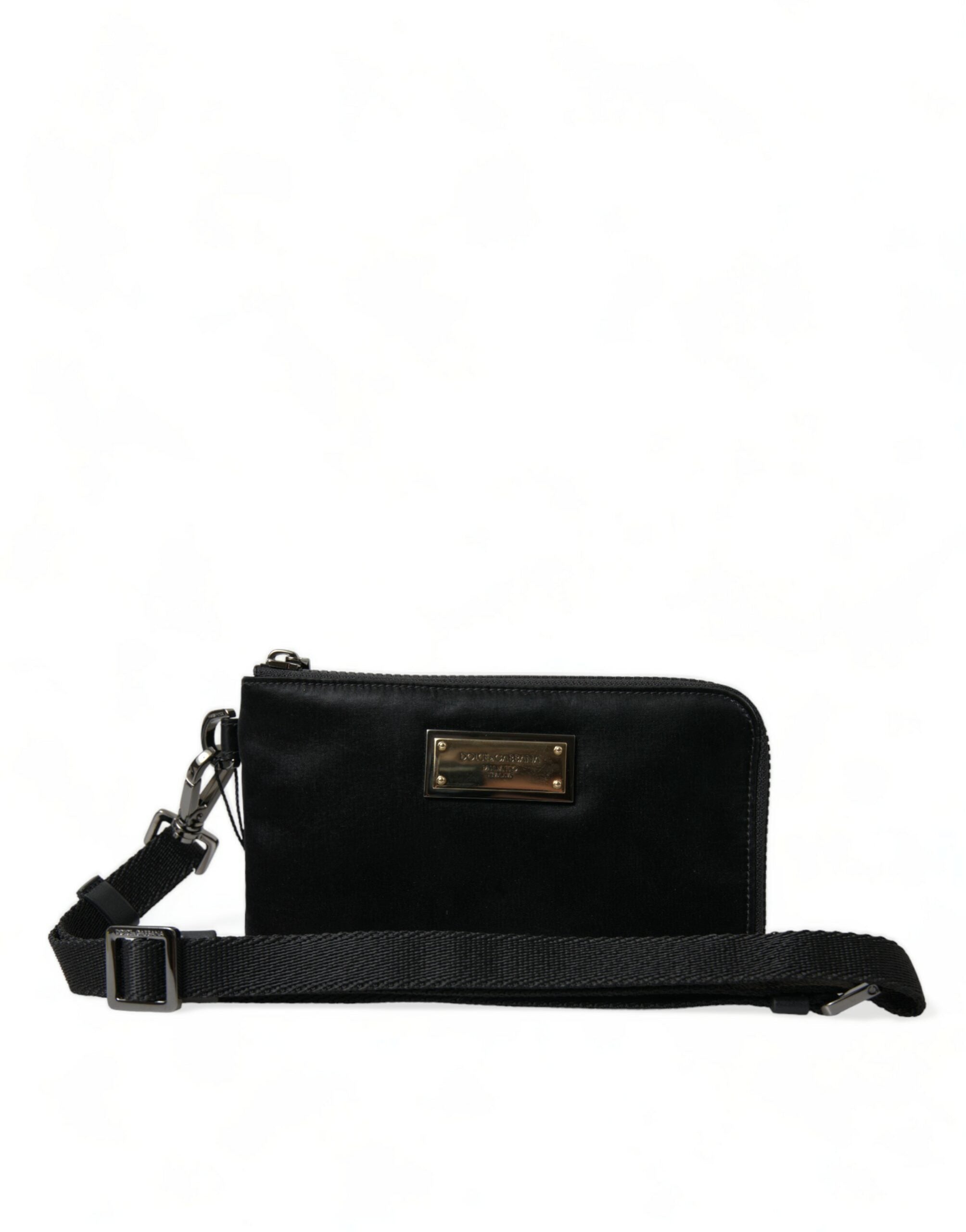 Pochette Dolce&Gabbana Plaque Logo noire