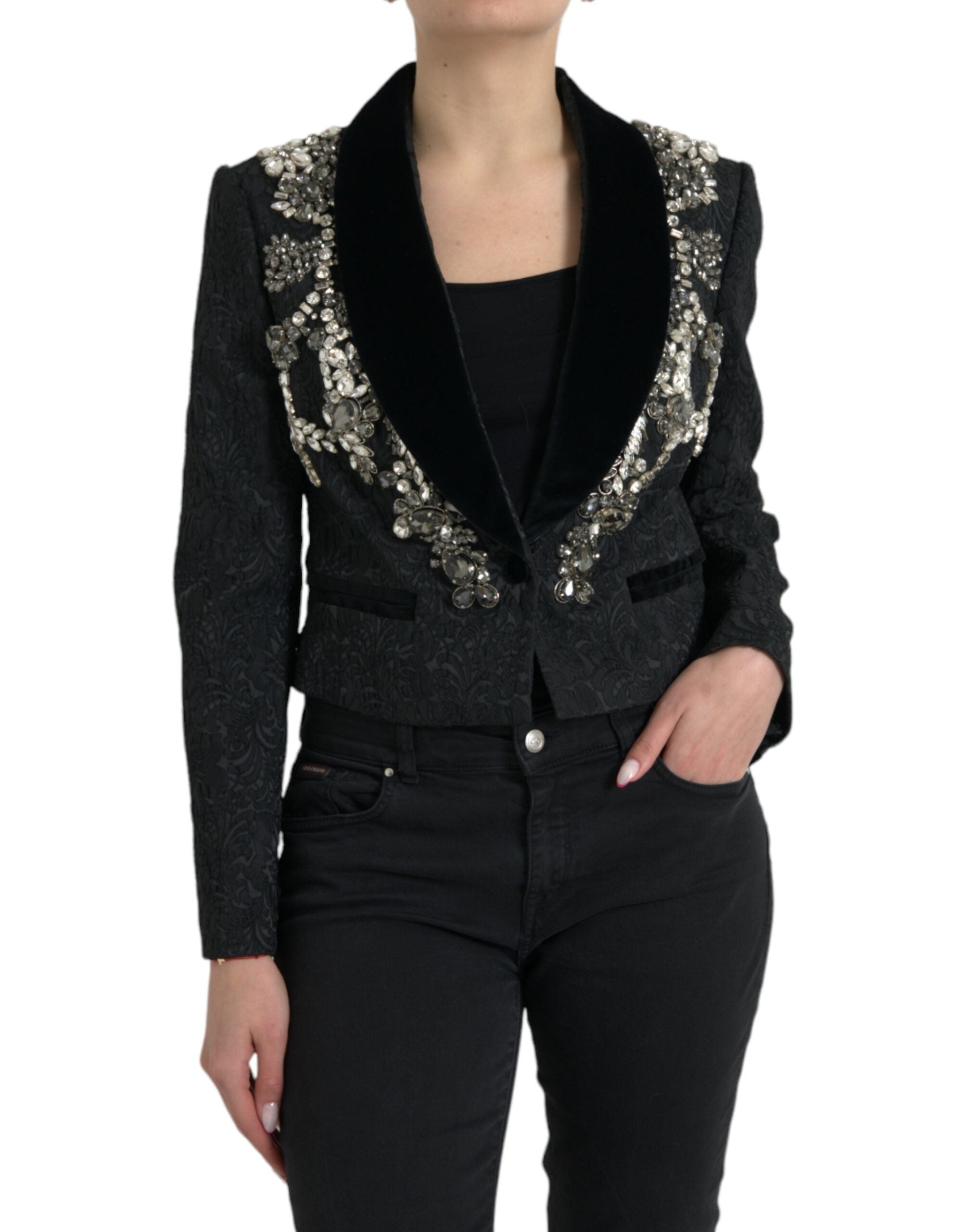 Veste Dolce & Gabbana en cristal noire