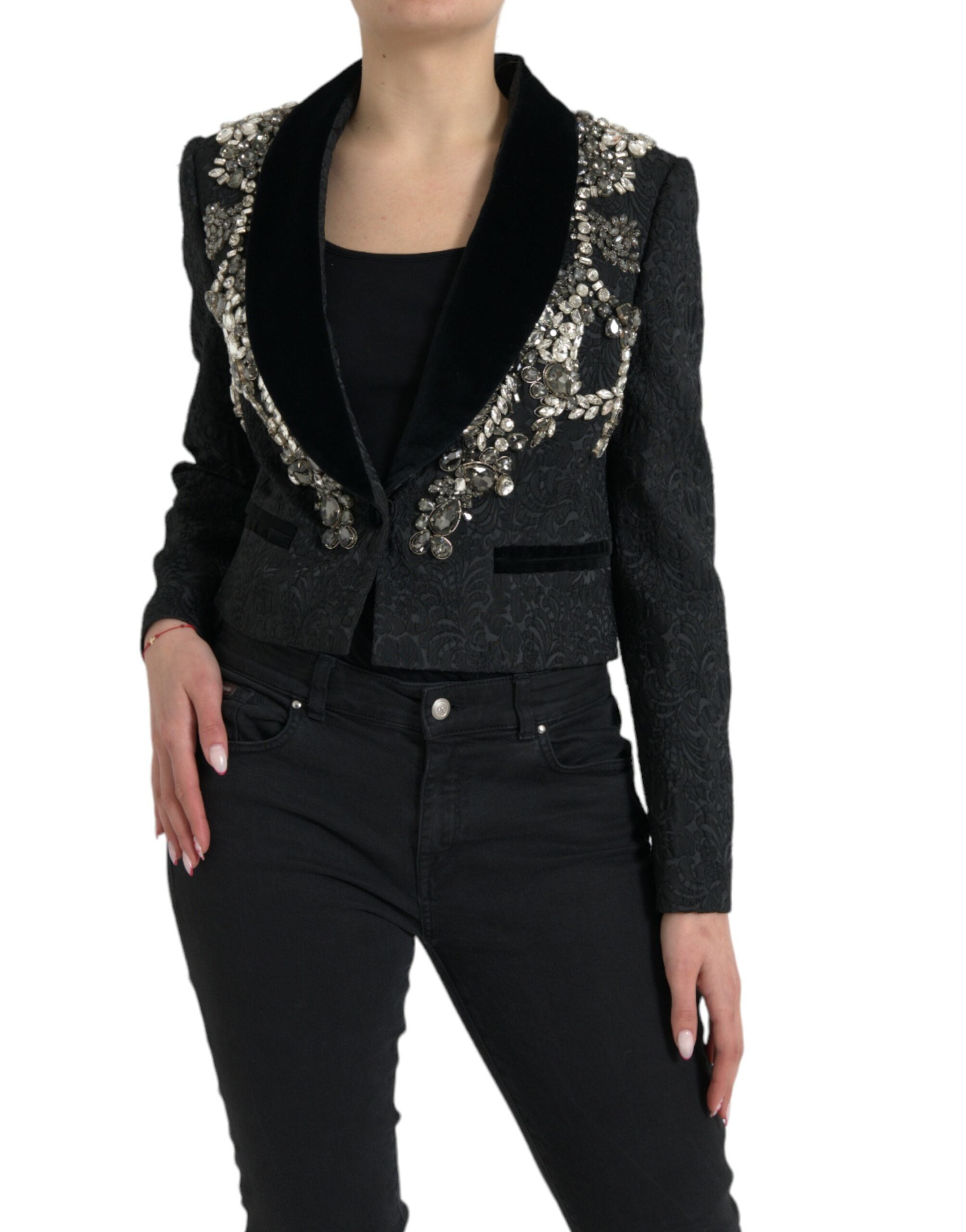 Veste Dolce & Gabbana en cristal noire