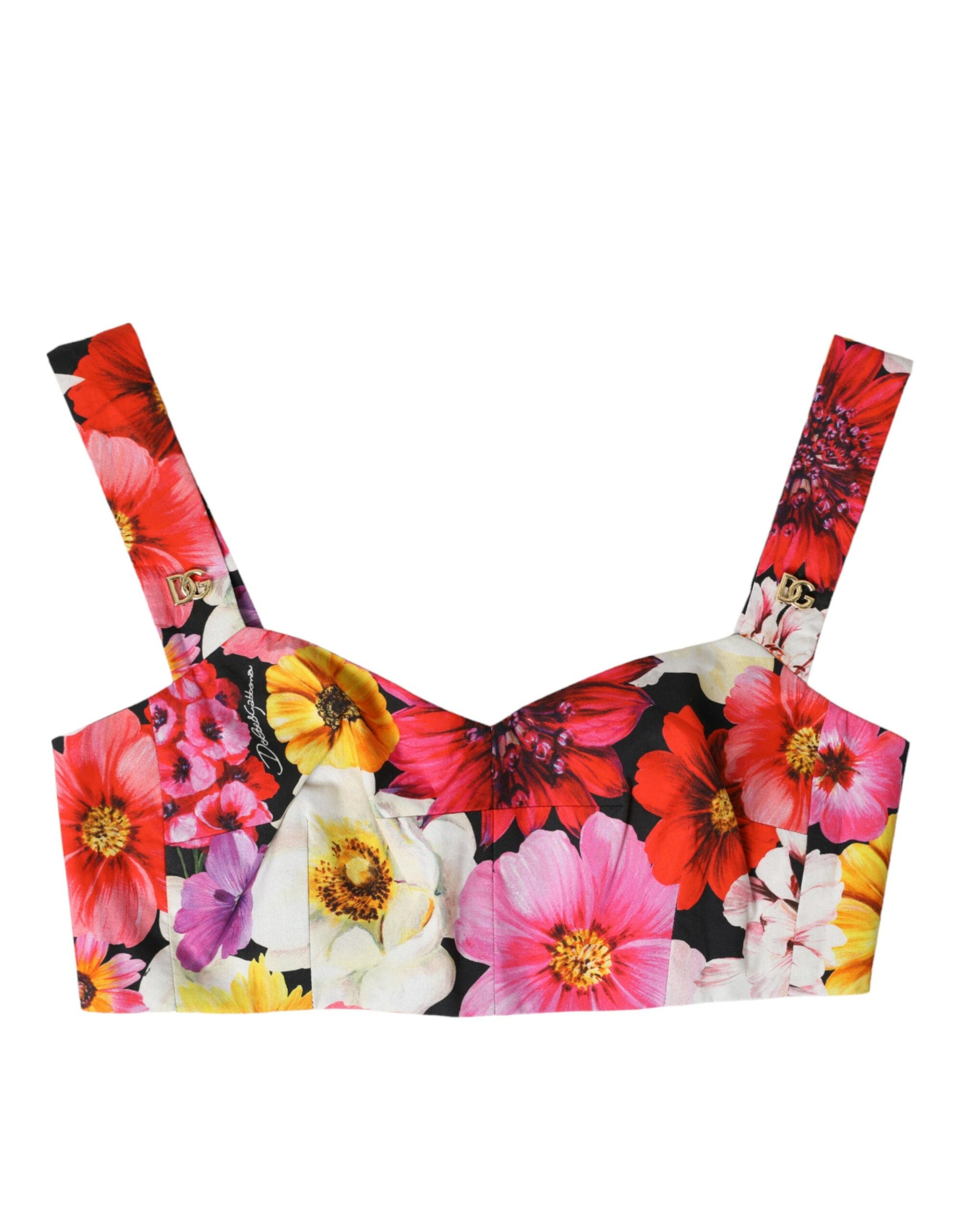 Top Dolce & Gabbana bustier multicolore