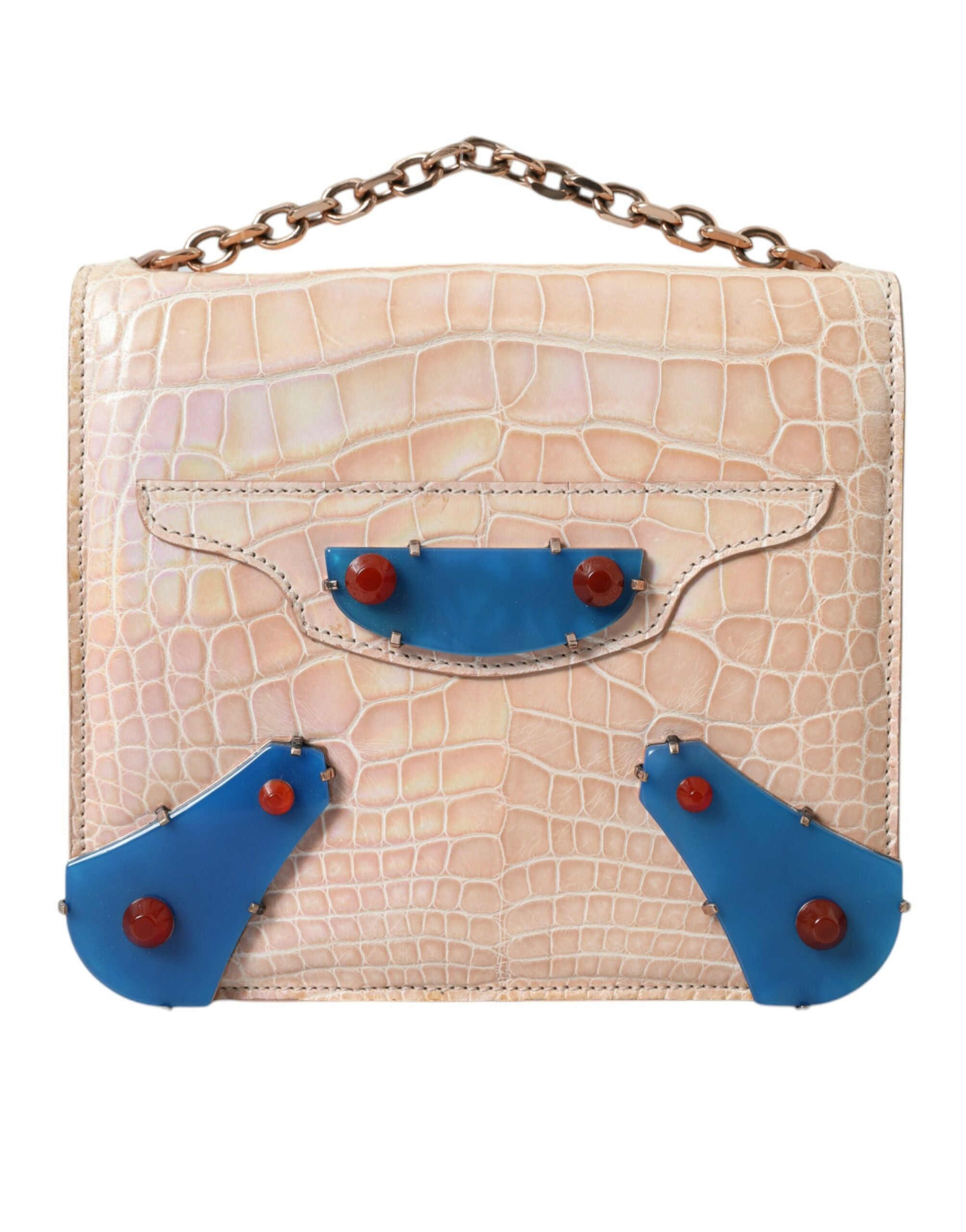 Mini Sac Balenciaga Neo Classic beige et bleu