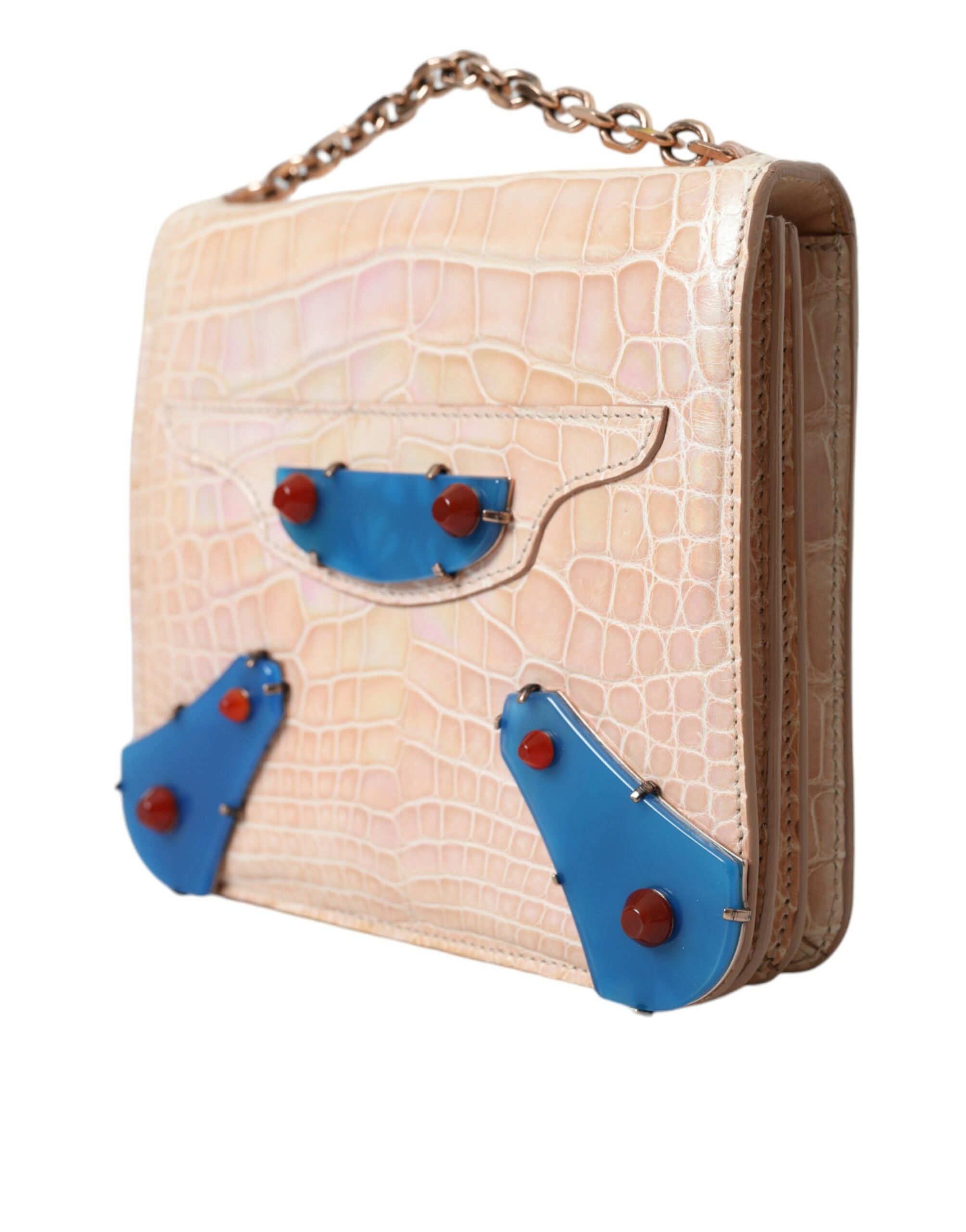 Mini Sac Balenciaga Neo Classic beige et bleu