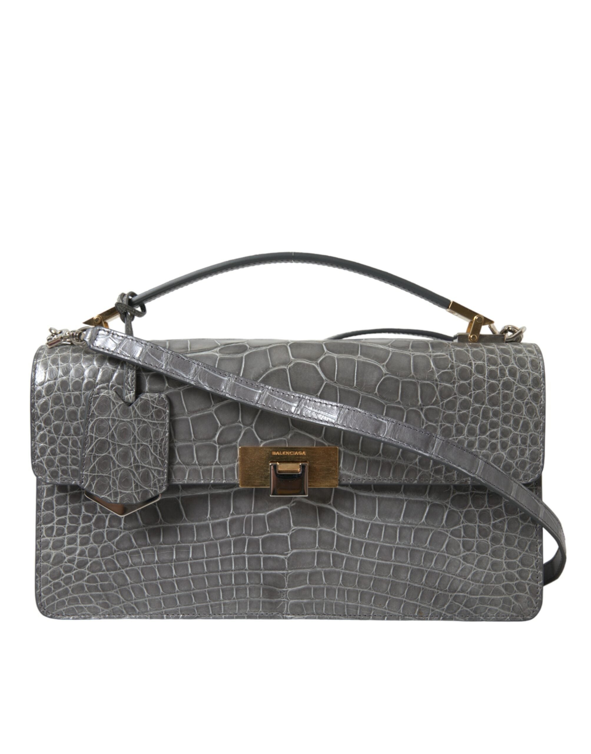 Sac épaule Balenciaga Le Dix gris