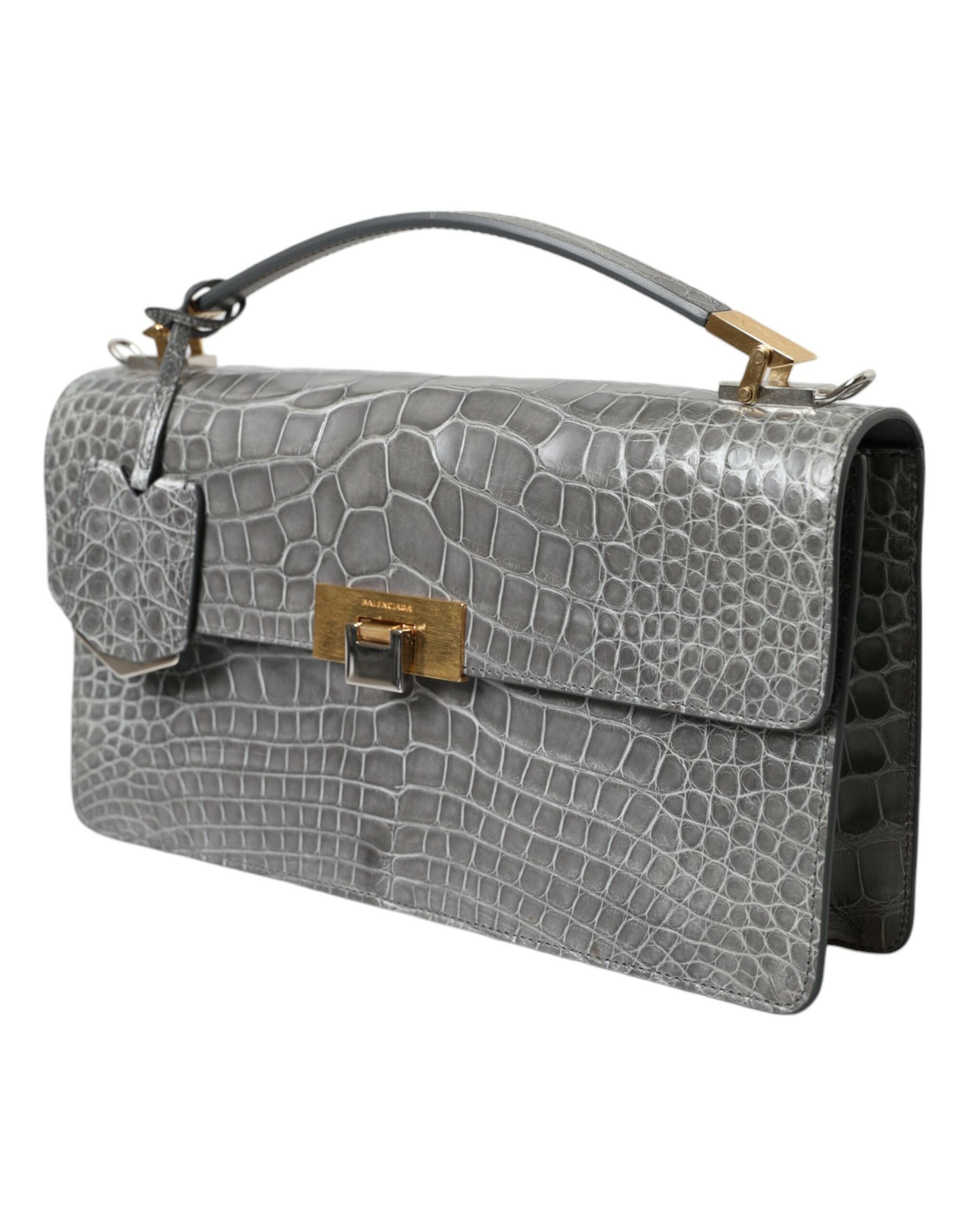 Sac épaule Balenciaga Le Dix gris