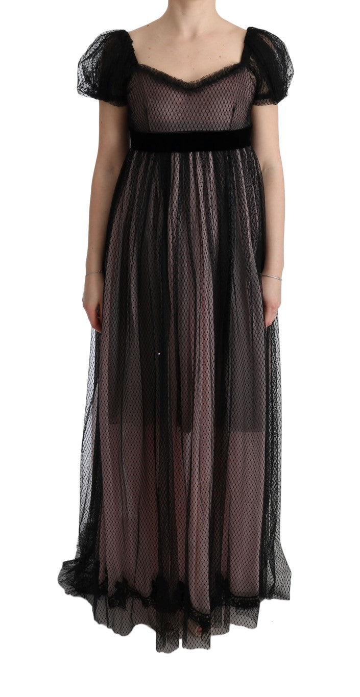 Robe Dolce & Gabbana noire et rose
