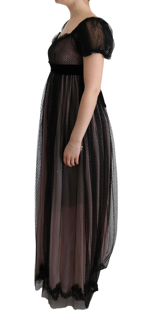Robe Dolce & Gabbana noire et rose