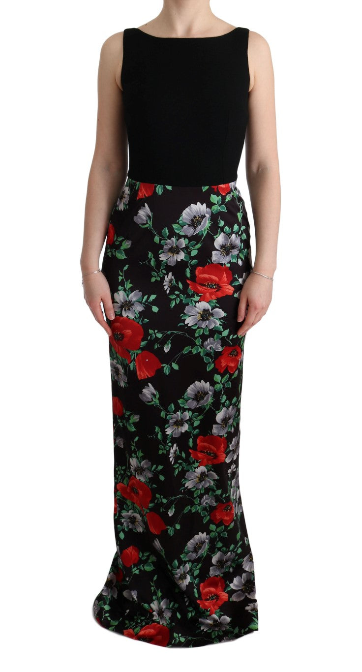 Robe Dolce & Gabbana longue fleurie multicolore