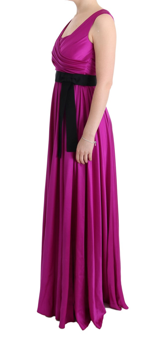 Robe longue Dolce & Gabbana rose
