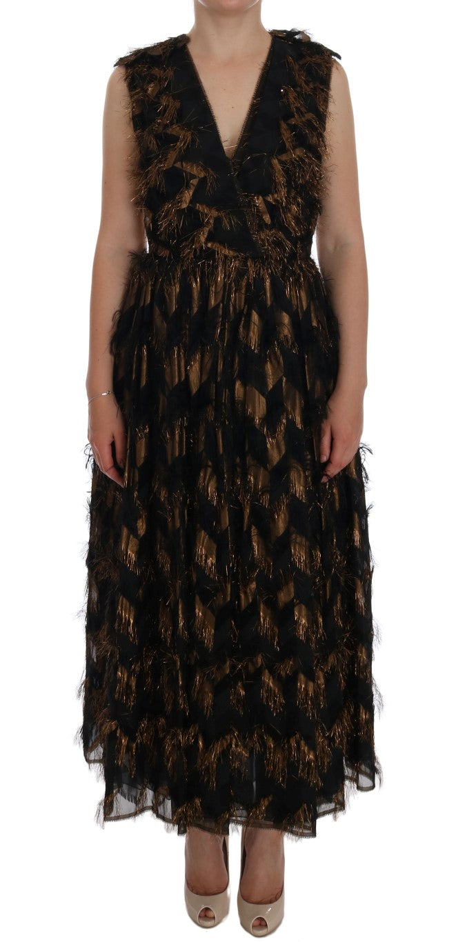 Robe Dolce & Gabbana A-Line noire et brune
