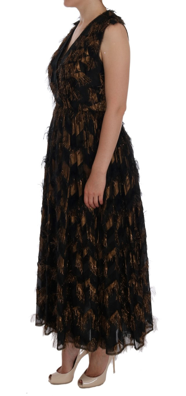Robe Dolce & Gabbana A-Line noire et brune