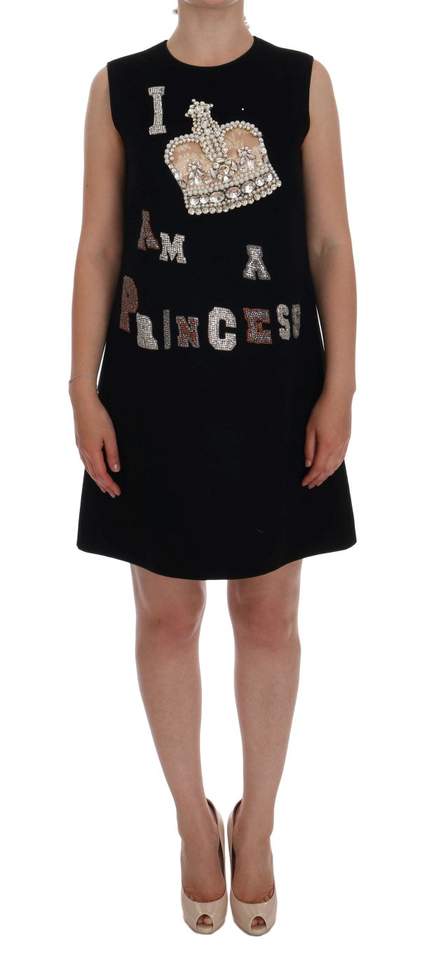 Robe Dolce & Gabbana I AM A PRINCESS noire