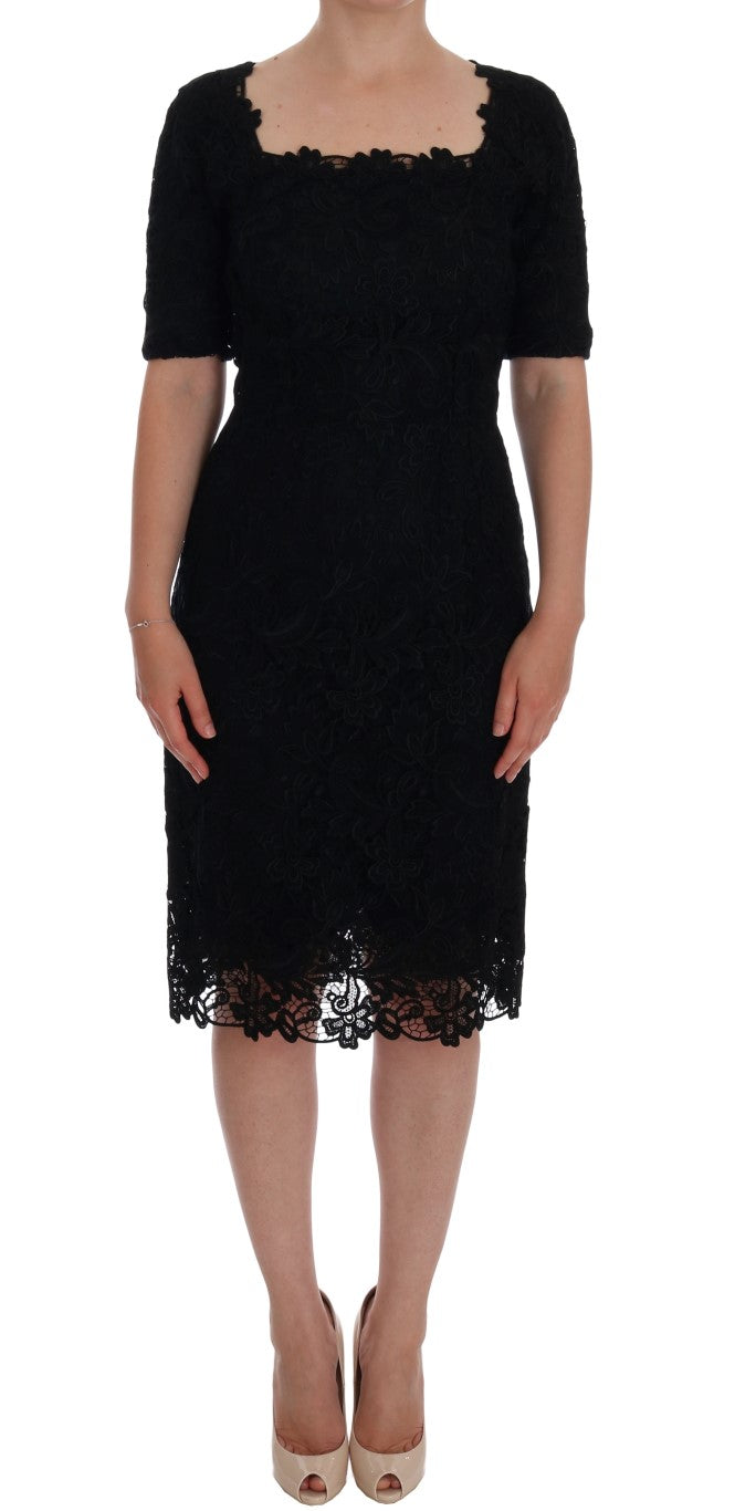 Robe Dolce & Gabbana Ricamo noire