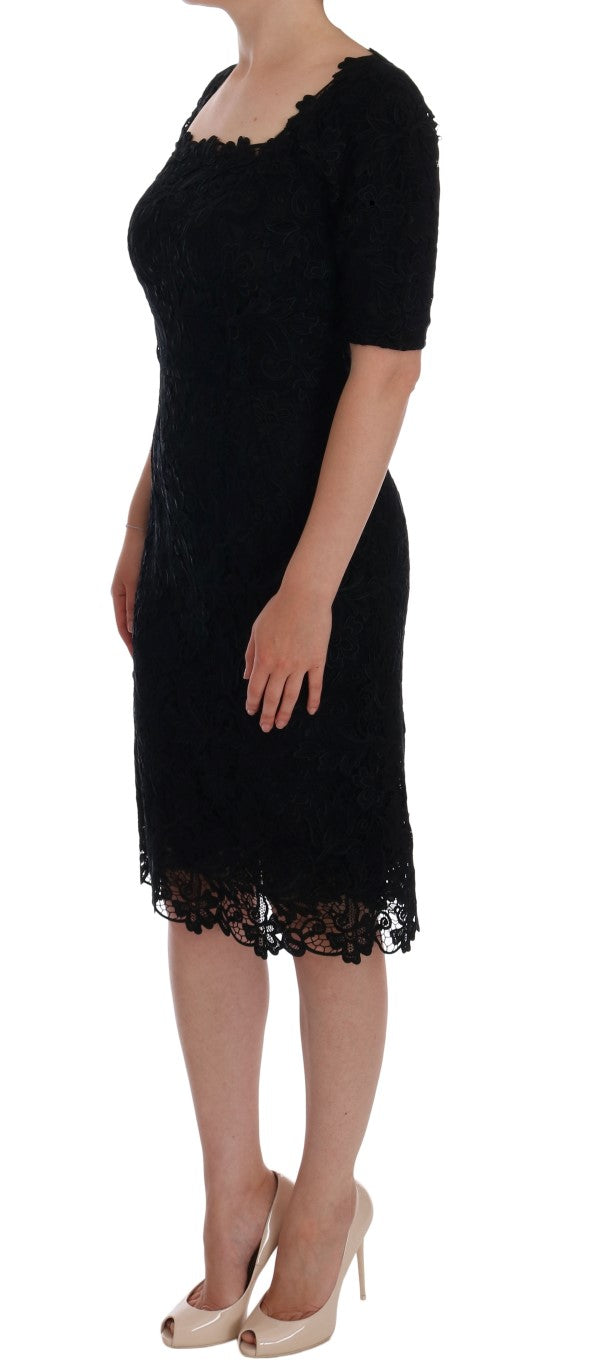 Robe Dolce & Gabbana Ricamo noire