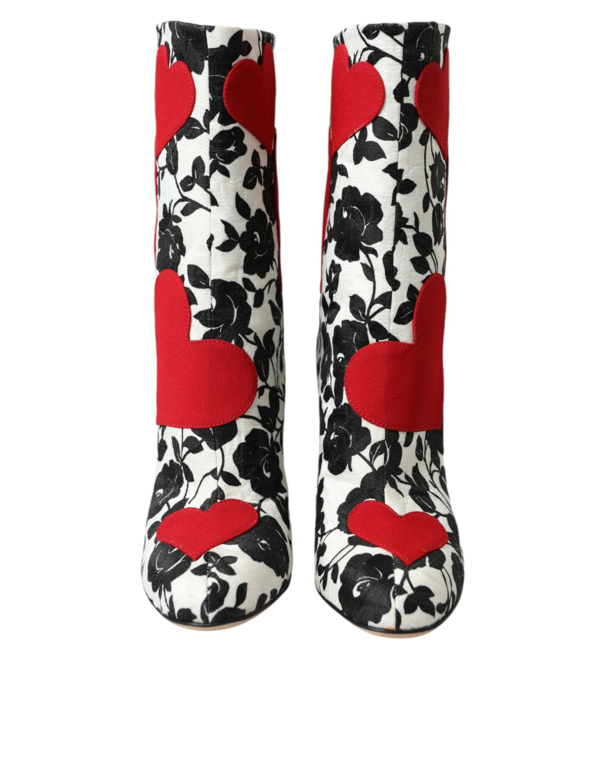 Bottines Dolce & Gabbana floral blanches