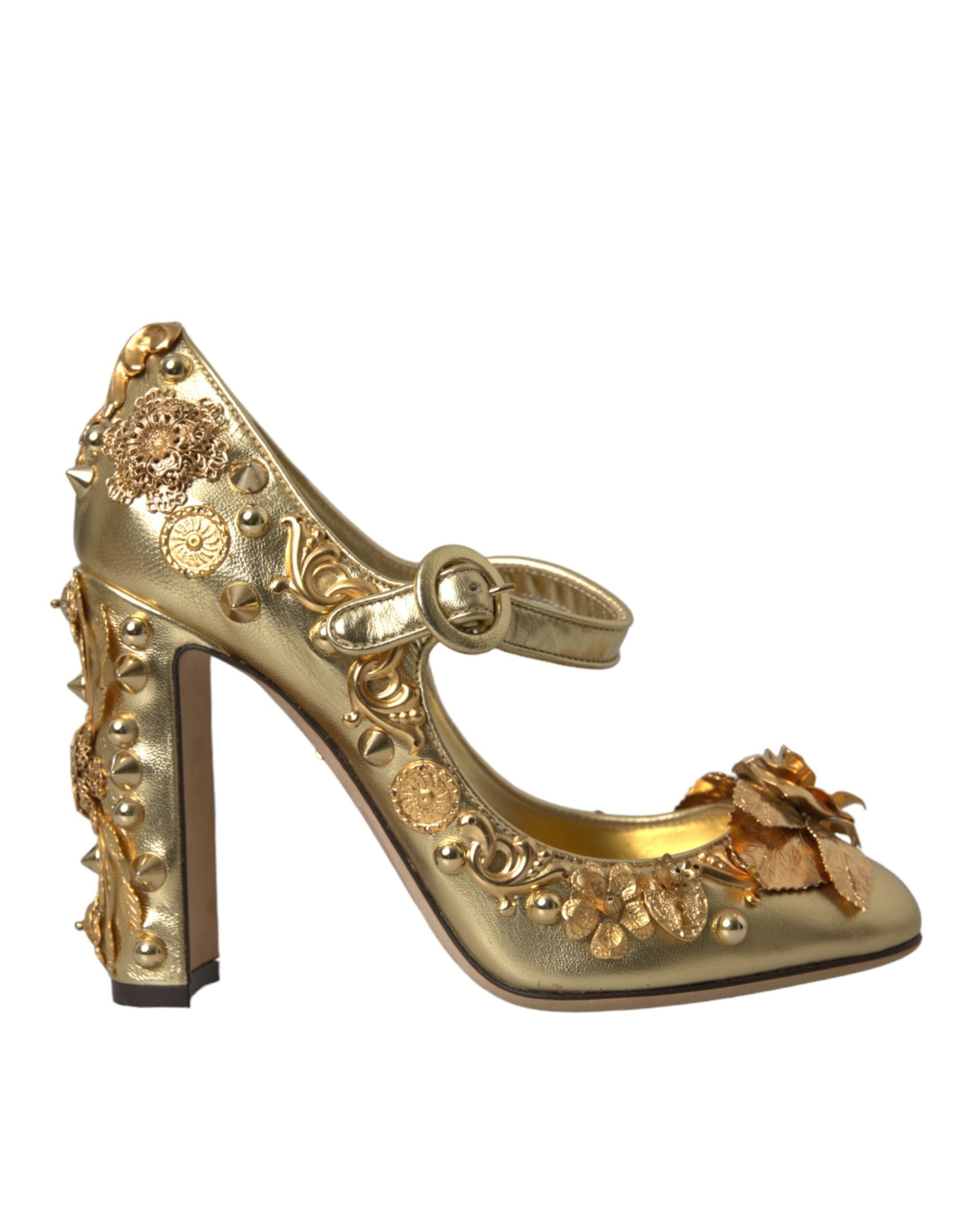 Escarpins Dolce & Gabbana Mary Janes dorées