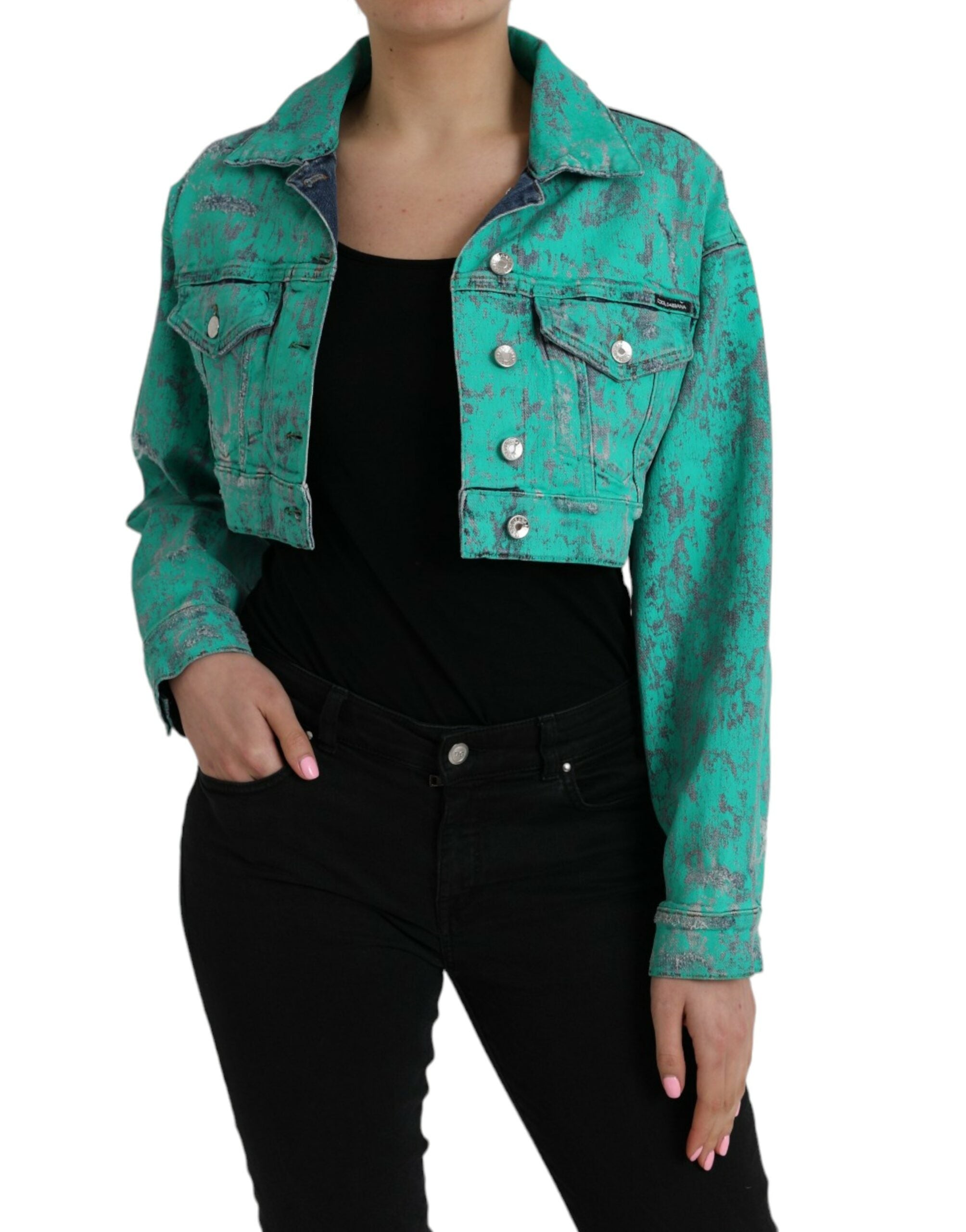 Veste en jean Dolce & Gabbana verte