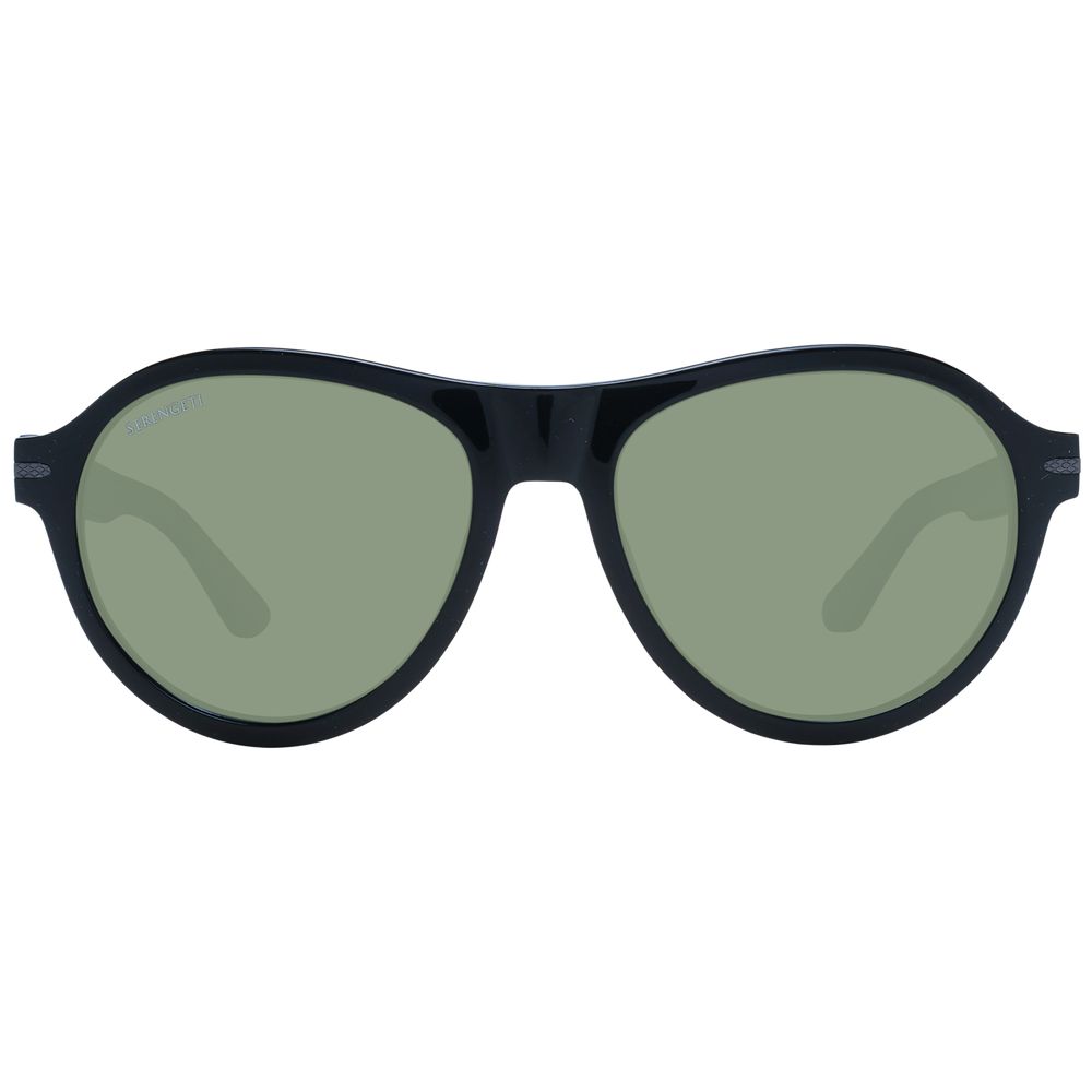 Lunettes de soleil noires vertes