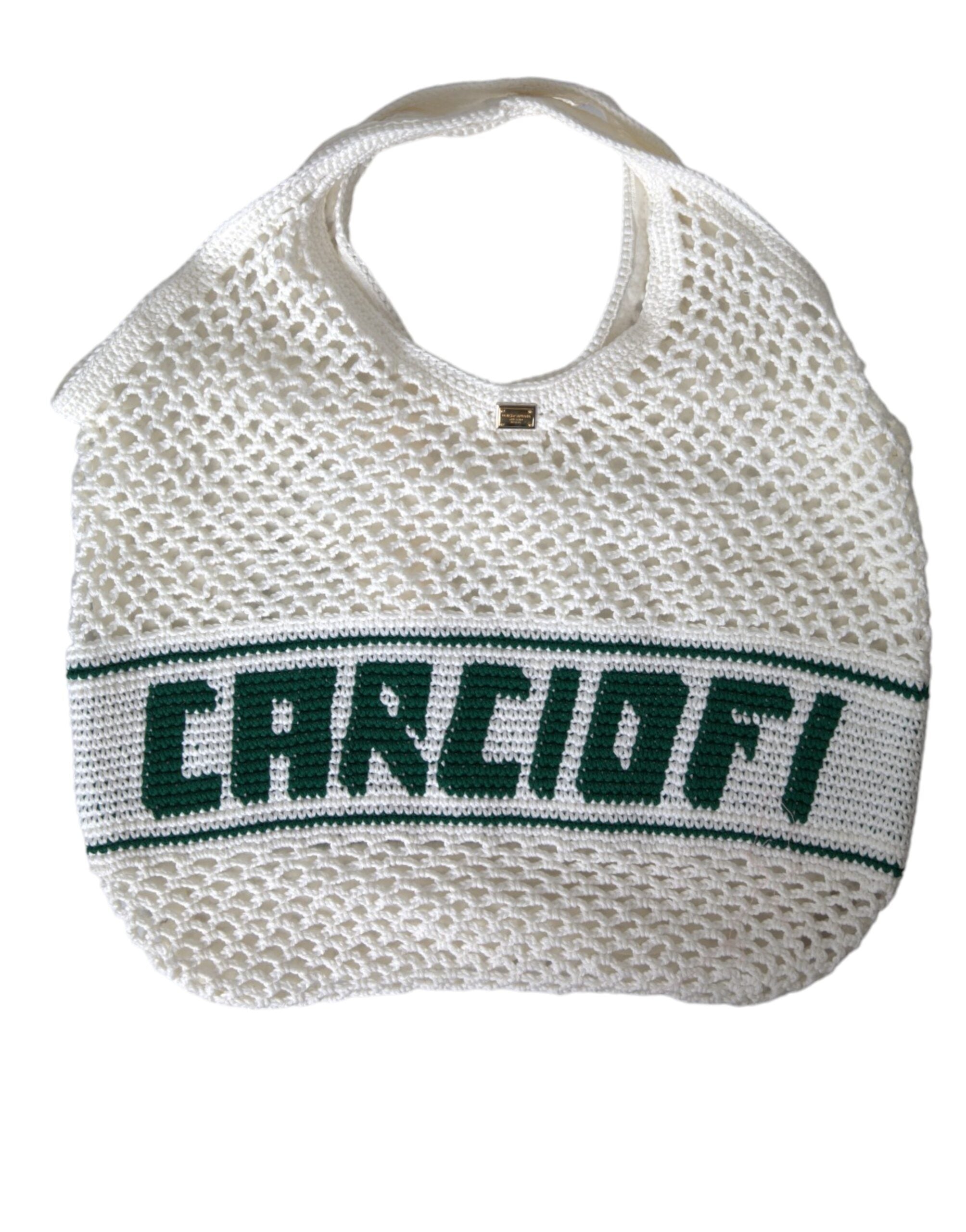 Sac à provisions Dolce & Gabbana blanc vert