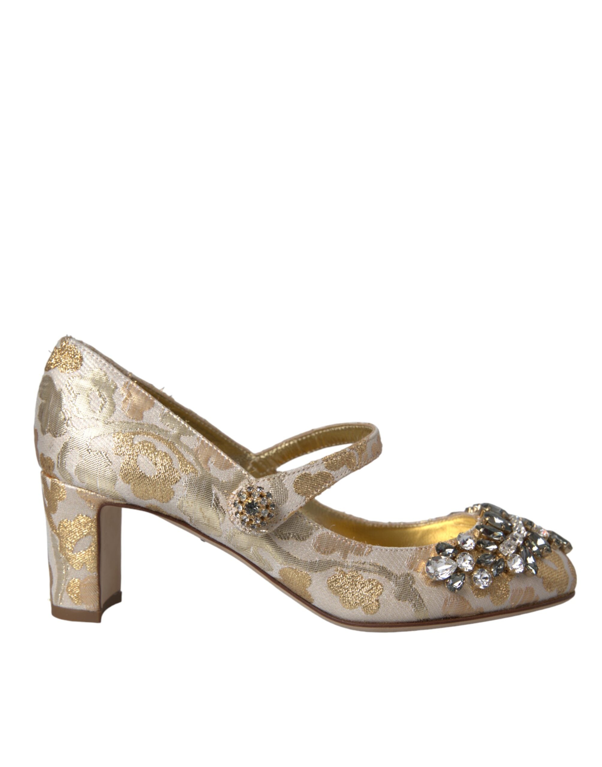 Escarpins Dolce & Gabbana Floral dorées